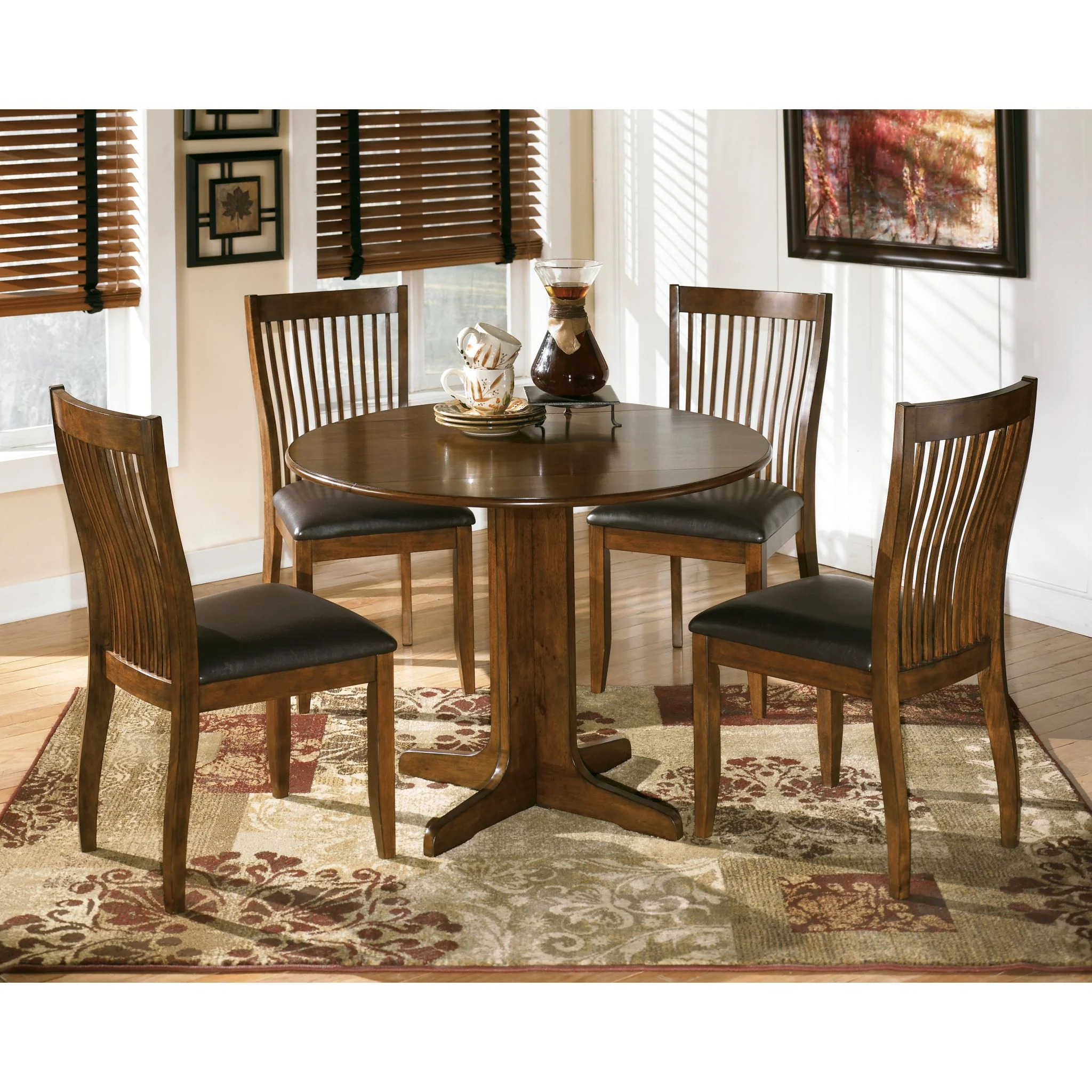 Stuman Round Drop Leaf Table - Image 5