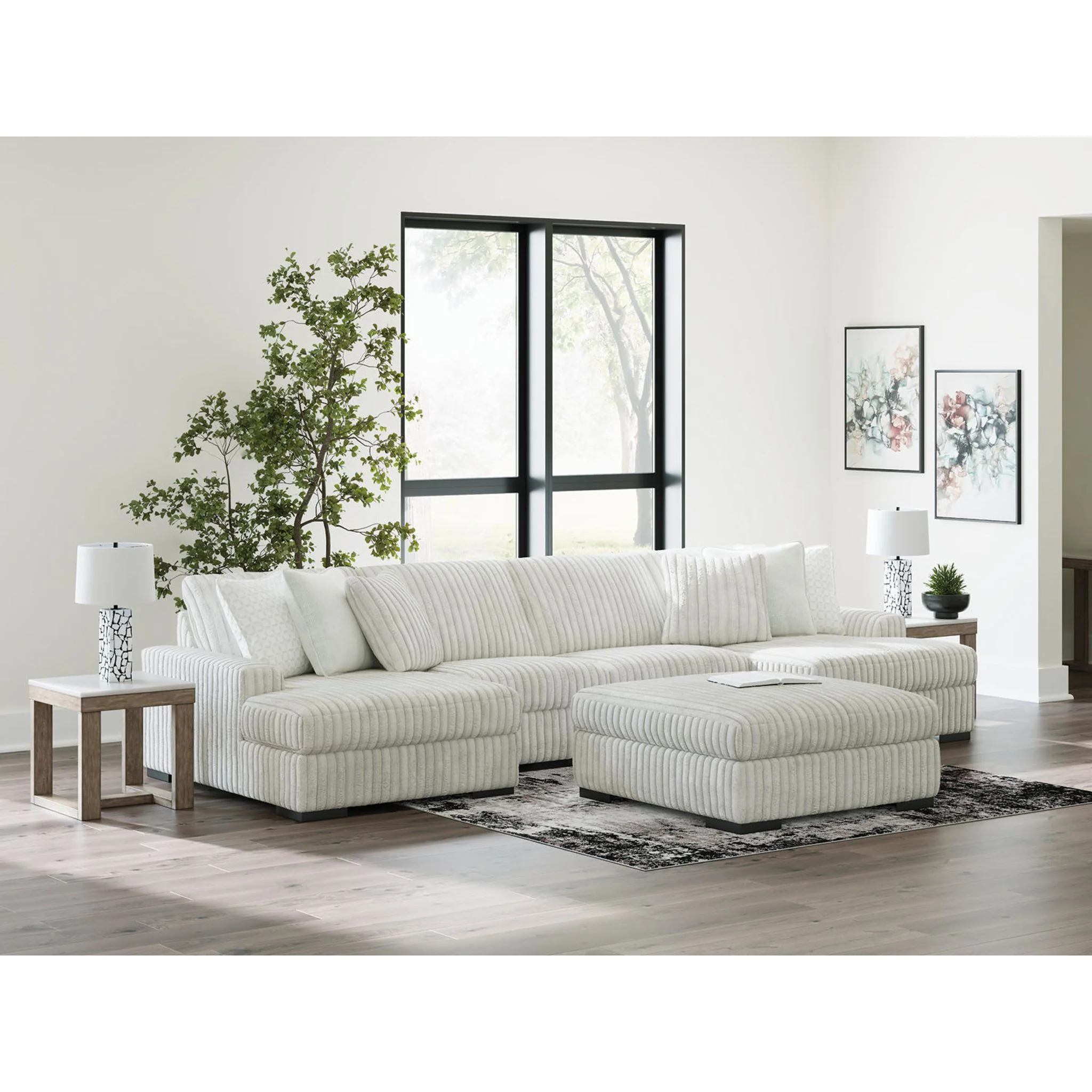 Stupendous 4 Piece Sectional with Double Chaise - Image 4