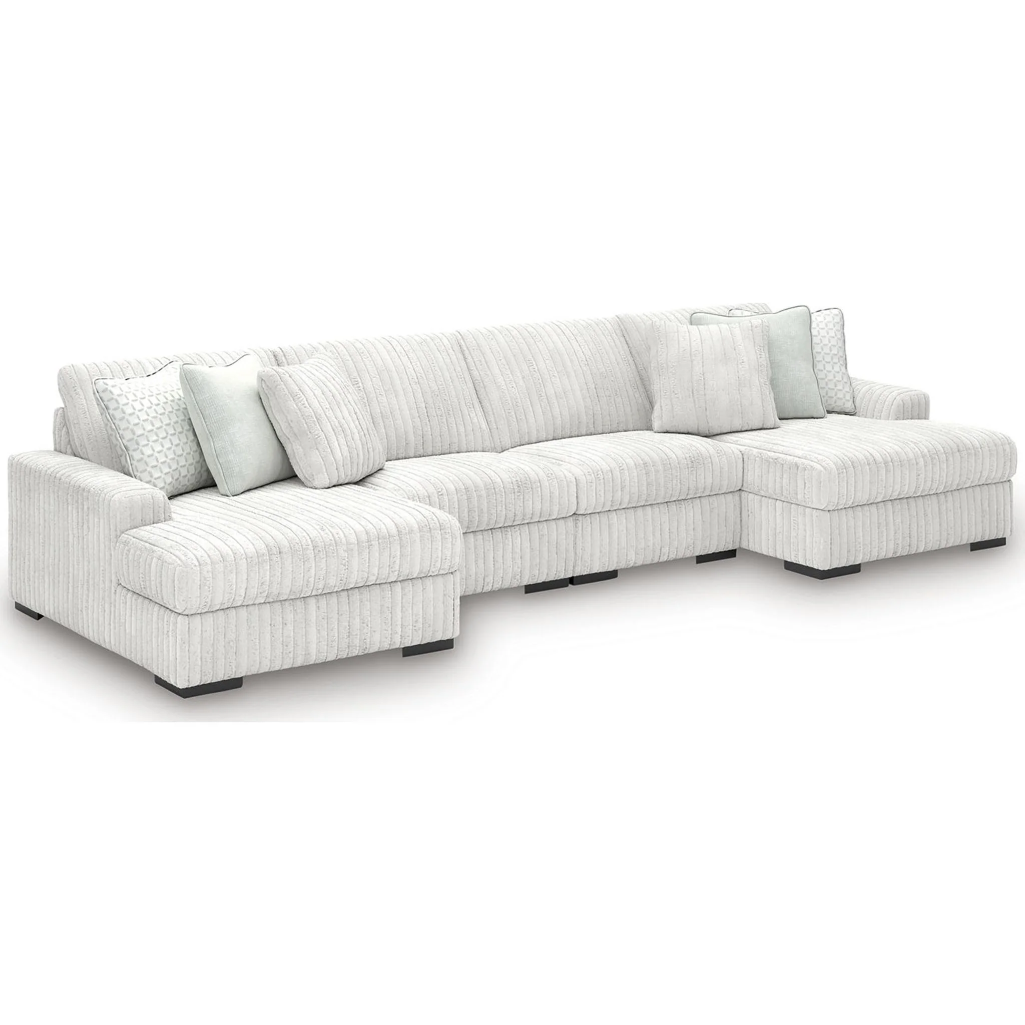 Stupendous 4 Piece Sectional with Double Chaise - Image 6