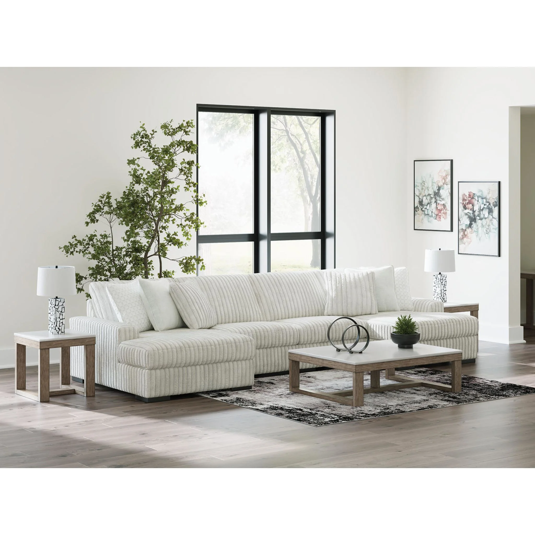 Stupendous 4 Piece Sectional with Double Chaise - Image 7