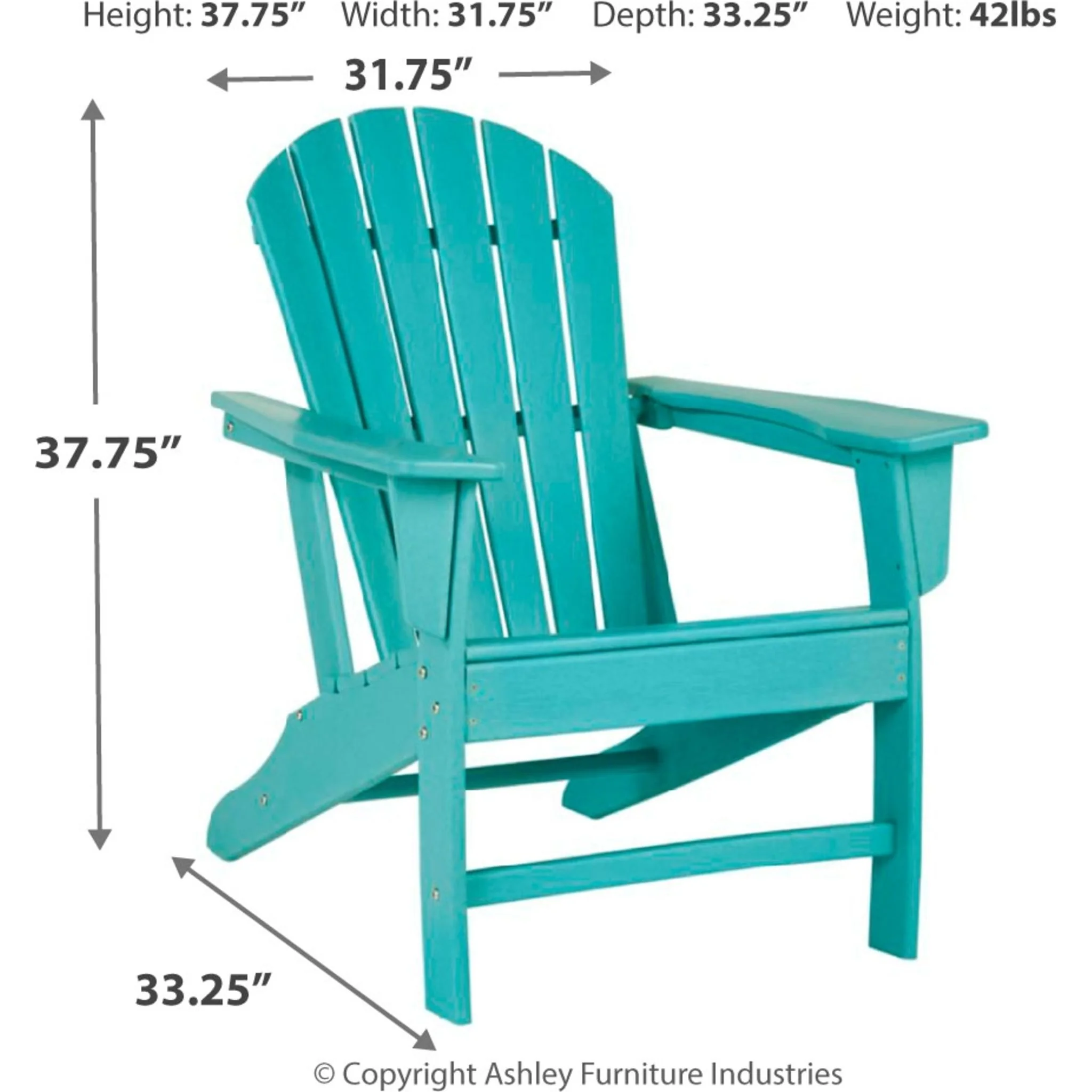 Sundown Treasure Outdoor Adirondack Chair - Image 4
