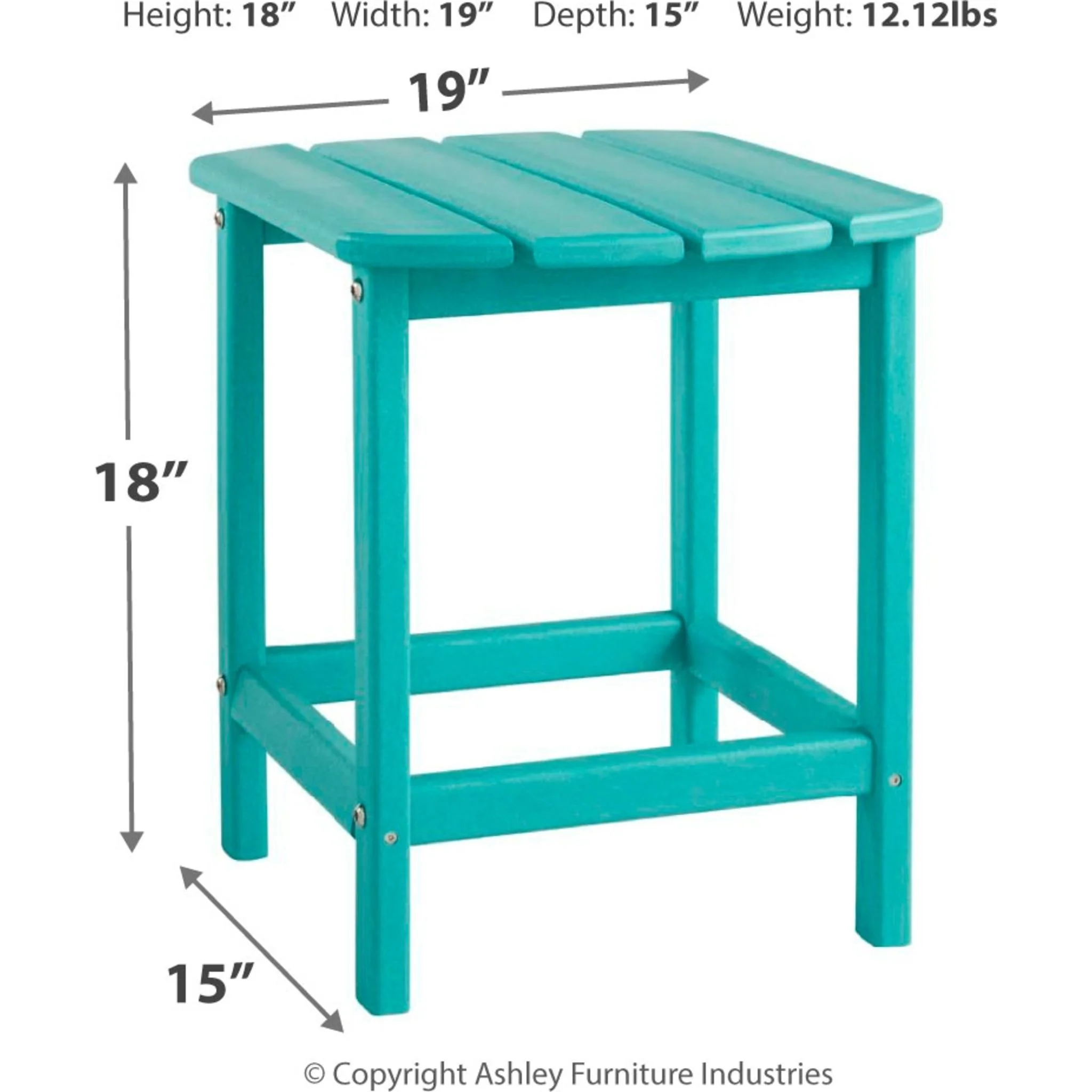 Sundown Treasure Outdoor Rectangle End Table - Image 4