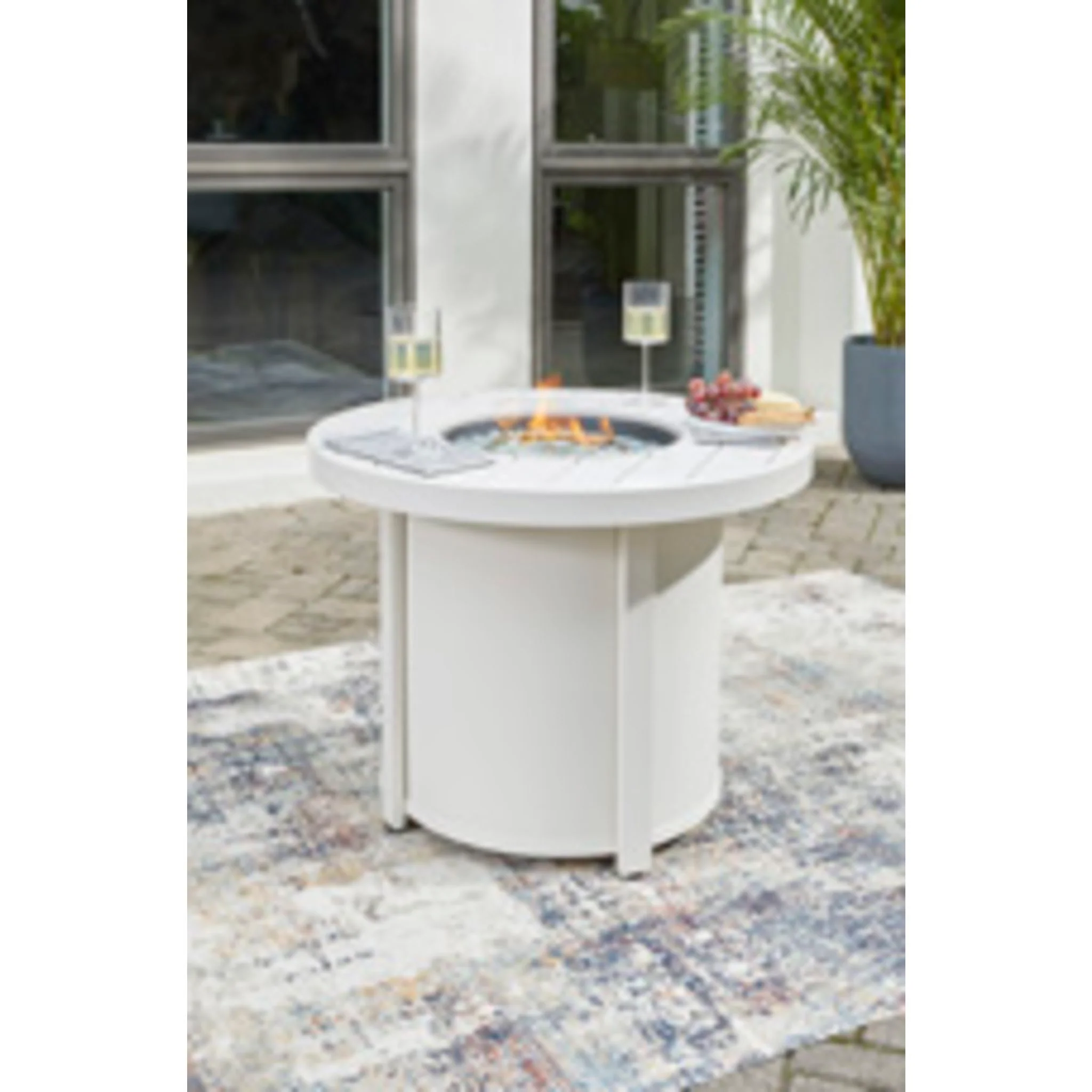 Outdoor Sundown Treasure Round Fire Pit Table - Image 11