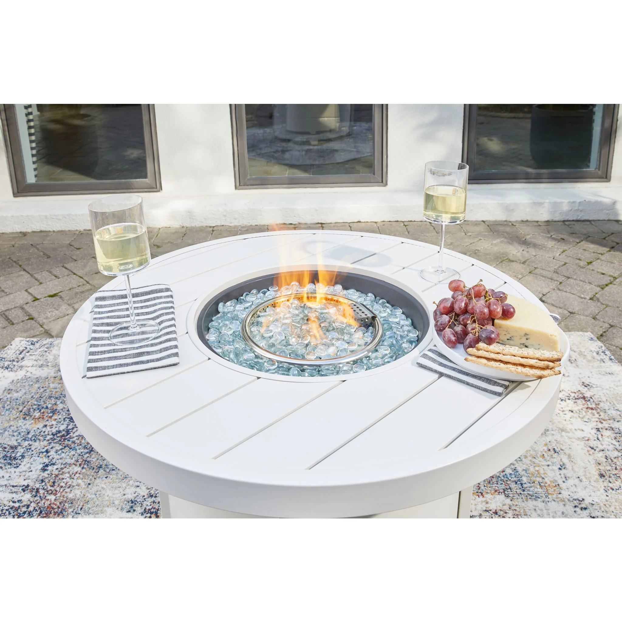 Outdoor Sundown Treasure Round Fire Pit Table - Image 7