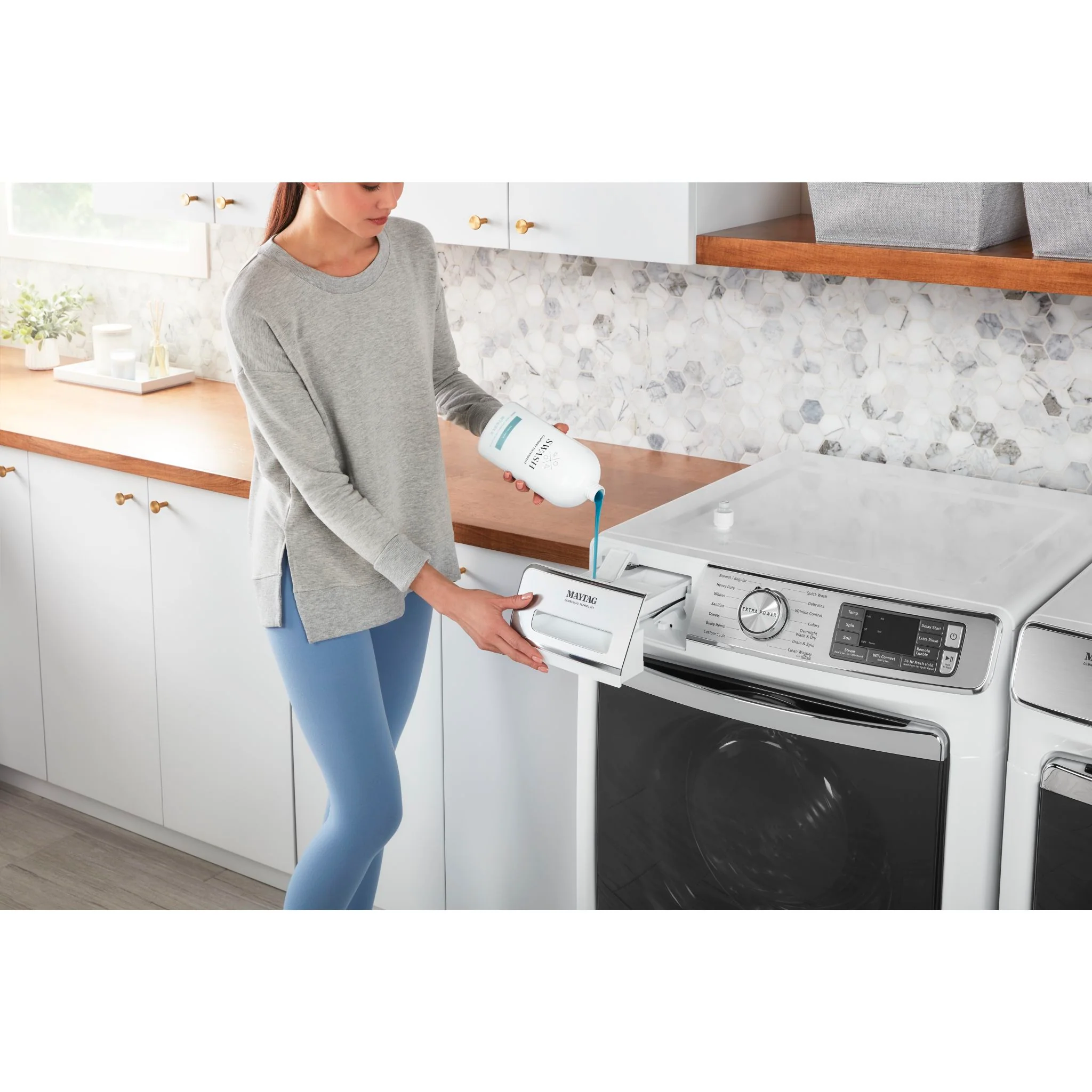 Whirlpool Swash Smells Like Clean Laundry HE Ultra-Concentrated Liquid Laundry Detergent -  (SWHLDLFL2B) - Image 15