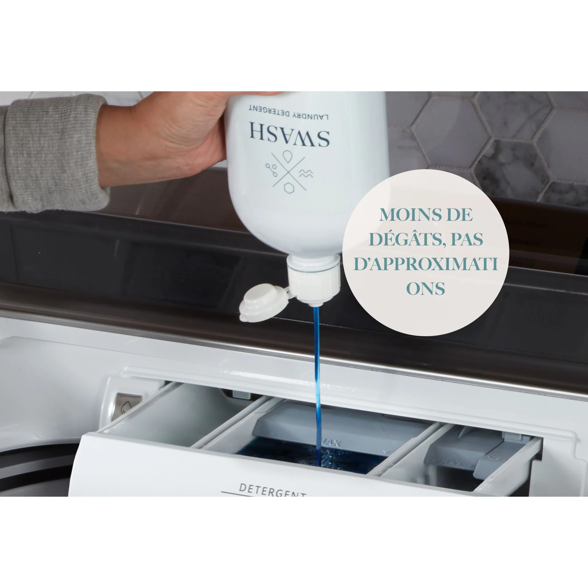 Whirlpool Swash Smells Like Clean Laundry HE Ultra-Concentrated Liquid Laundry Detergent -  (SWHLDLFL2B) - Image 6