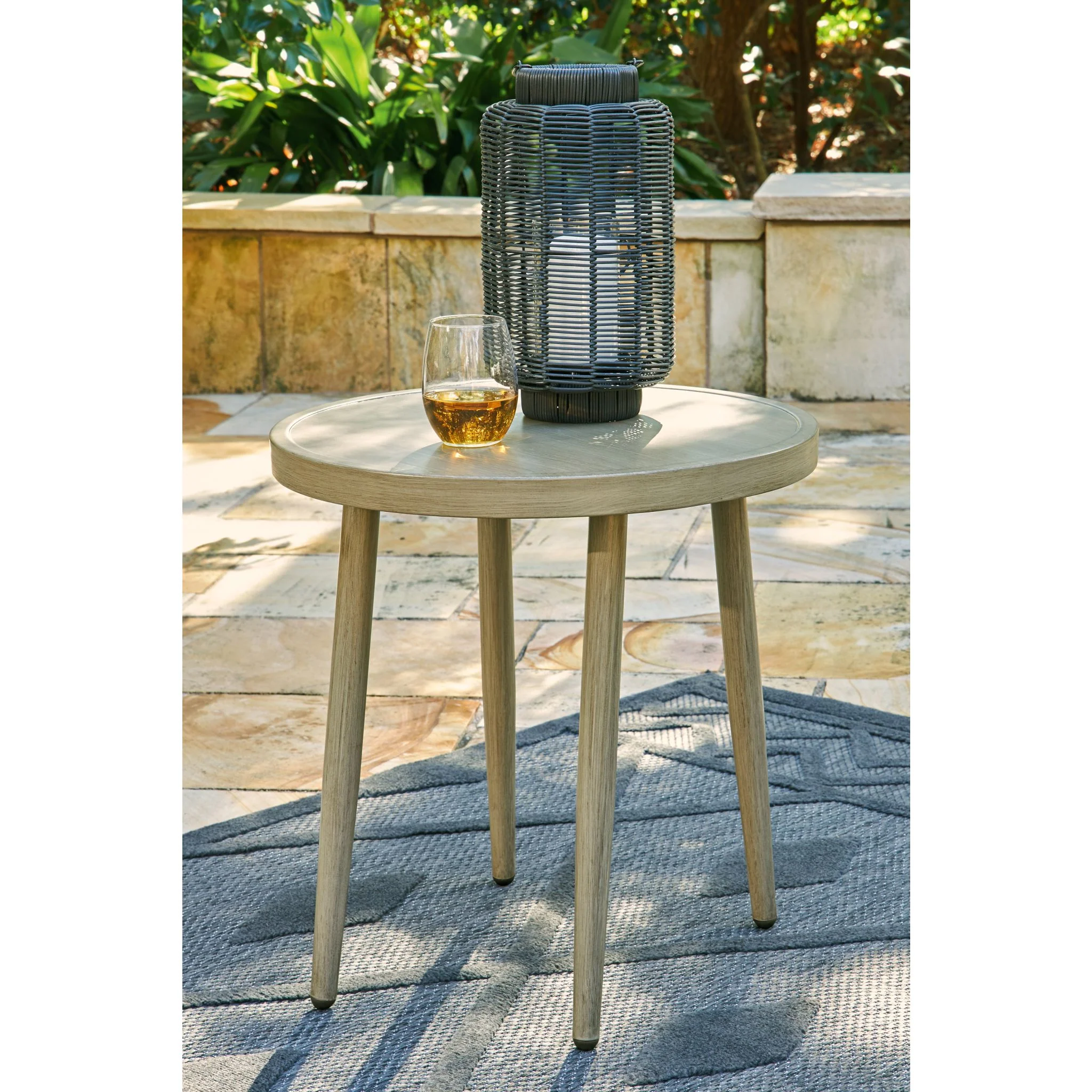Swiss Valley Outdoor Round End Table - Image 2