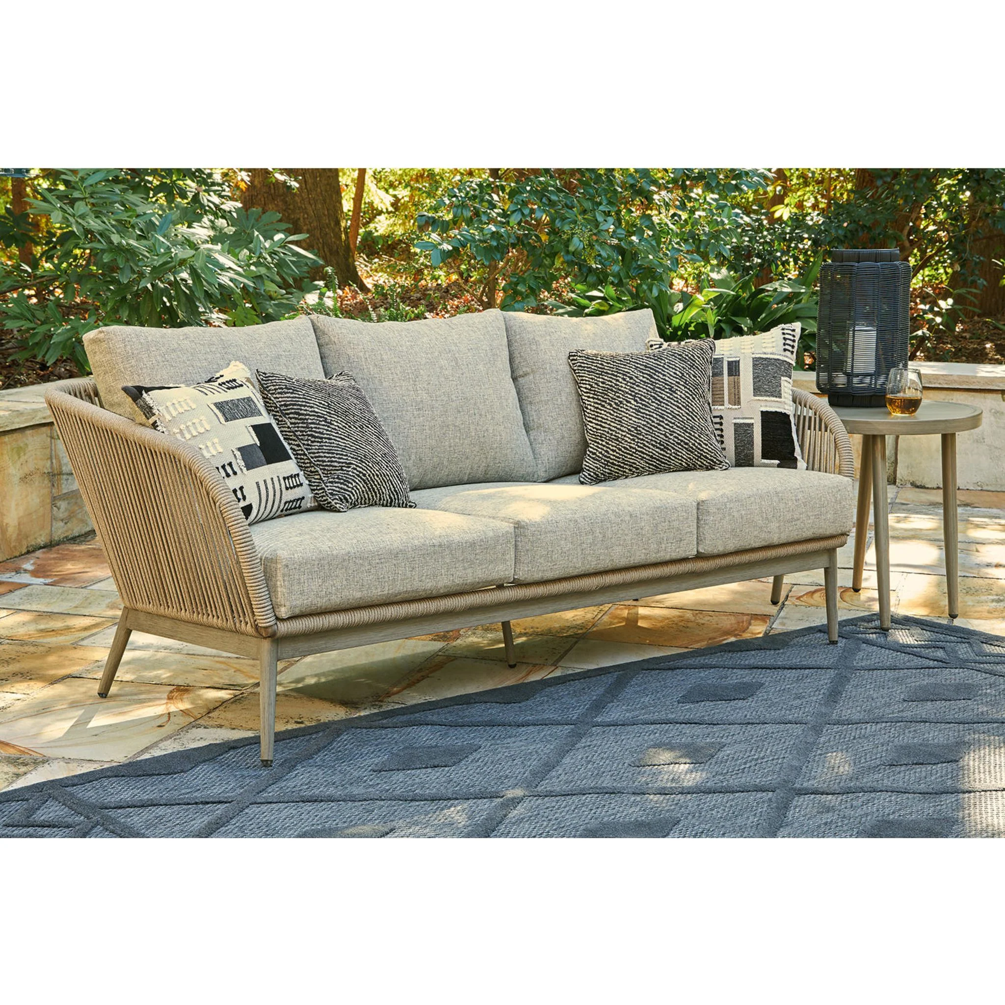 Swiss Valley Outdoor Sofa with Cushion - Image 2