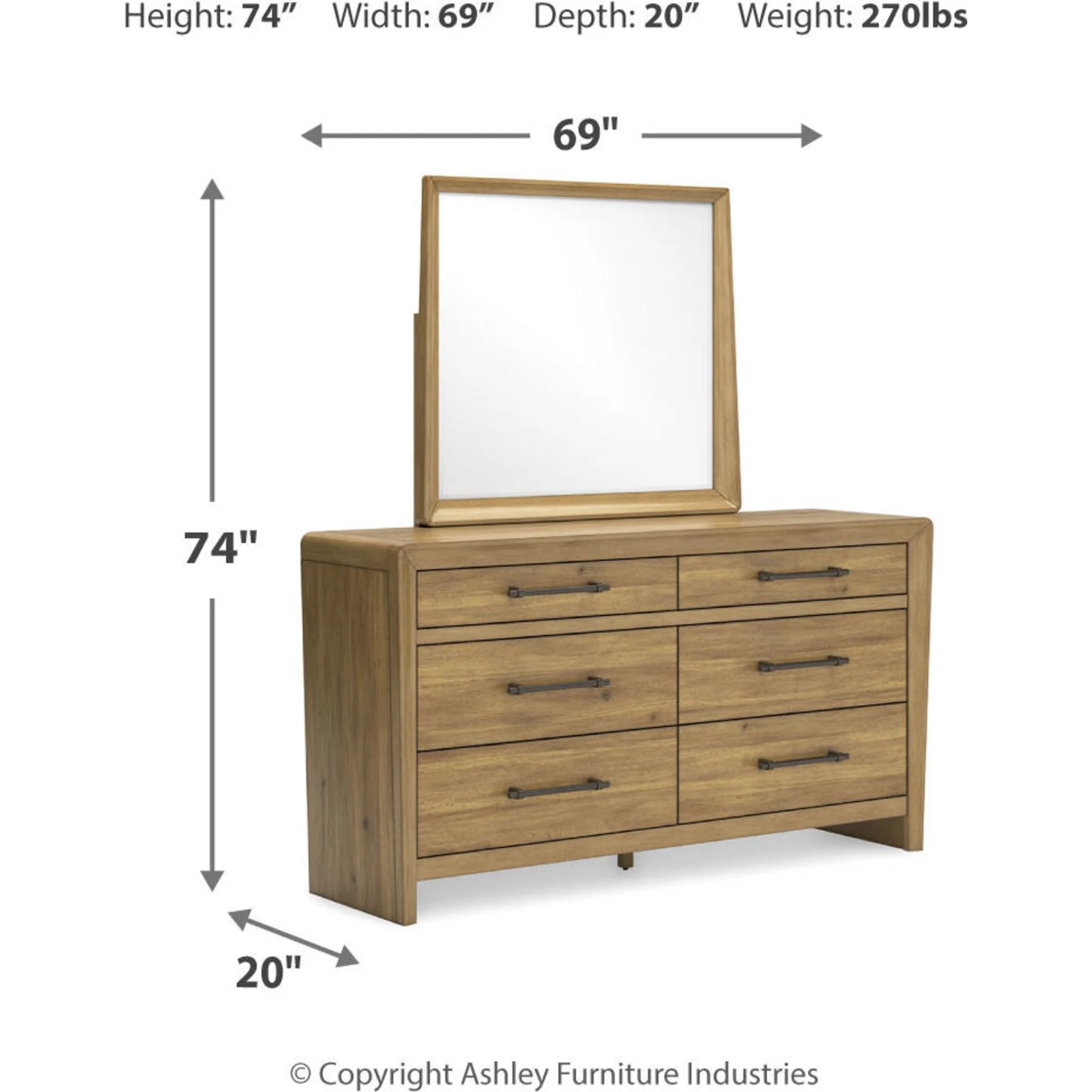 Takston-Exclusive Dresser and Mirror - Image 21