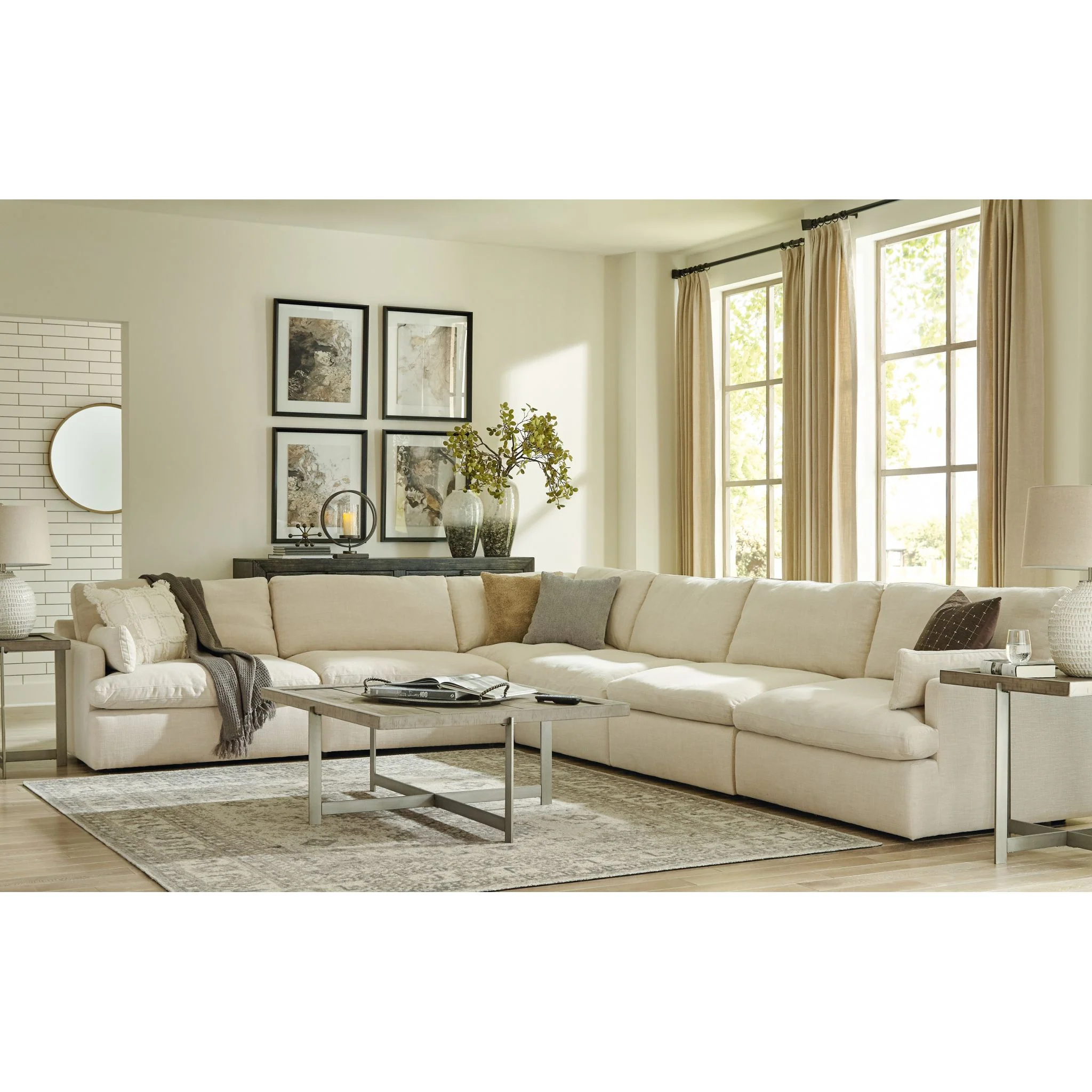 Tanavi-Exclusive 6 Piece Sectional - Image 4