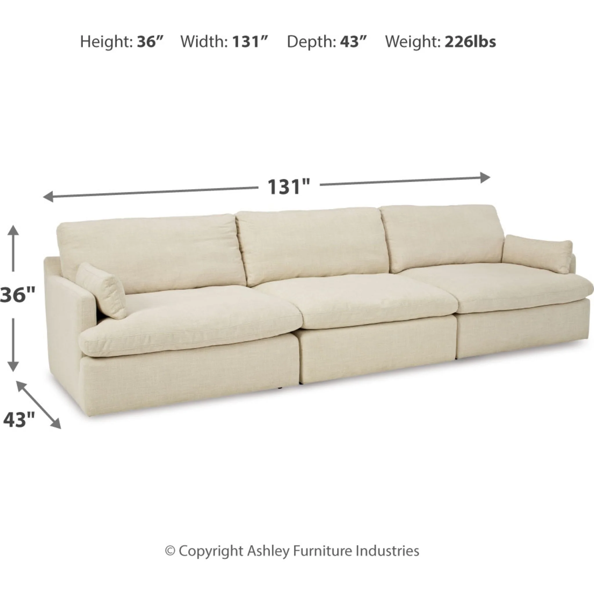 Tanavi-Exclusive 3 Piece Modular Sectional - Image 8