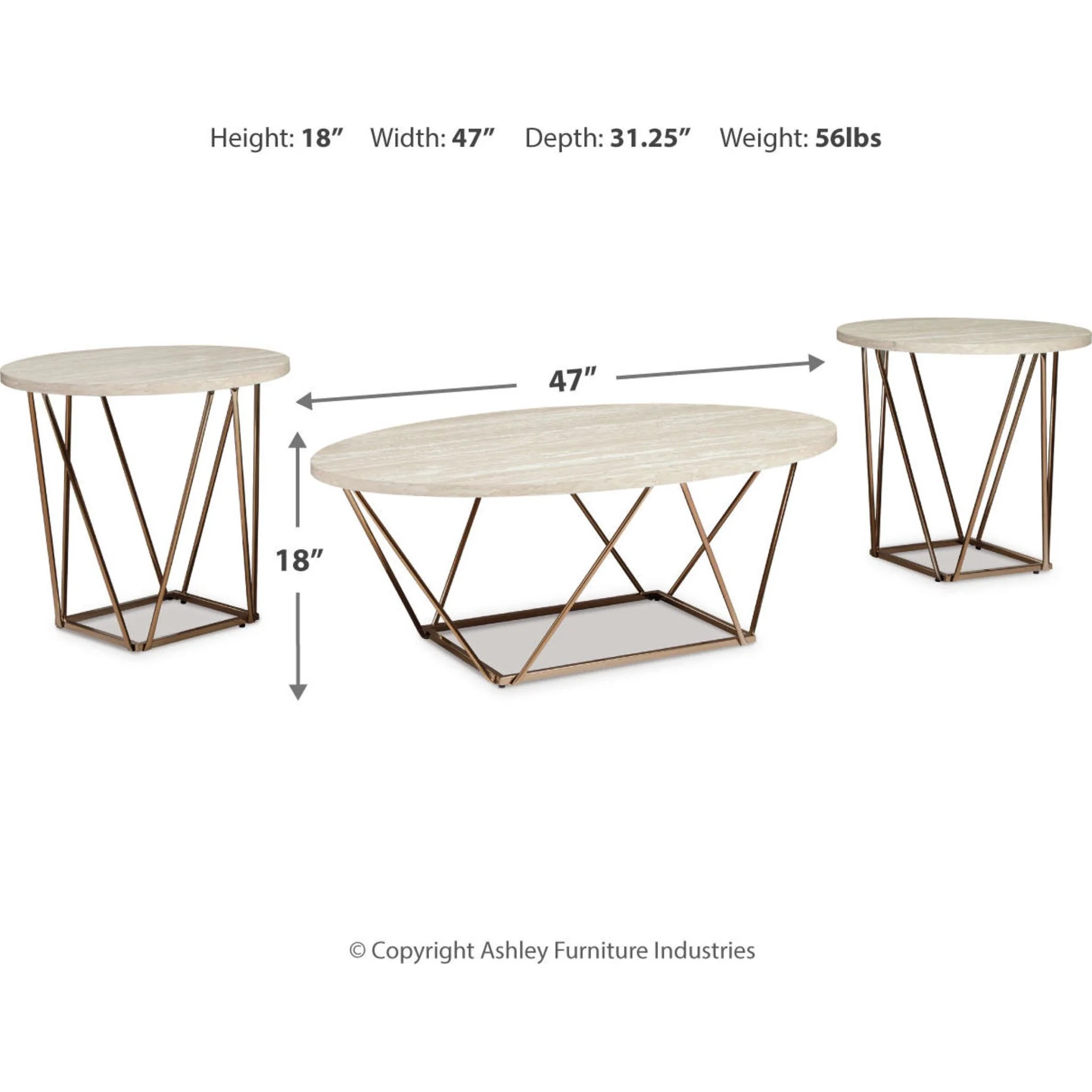 Tarica Occasional Table Set (set of 3) - Image 9