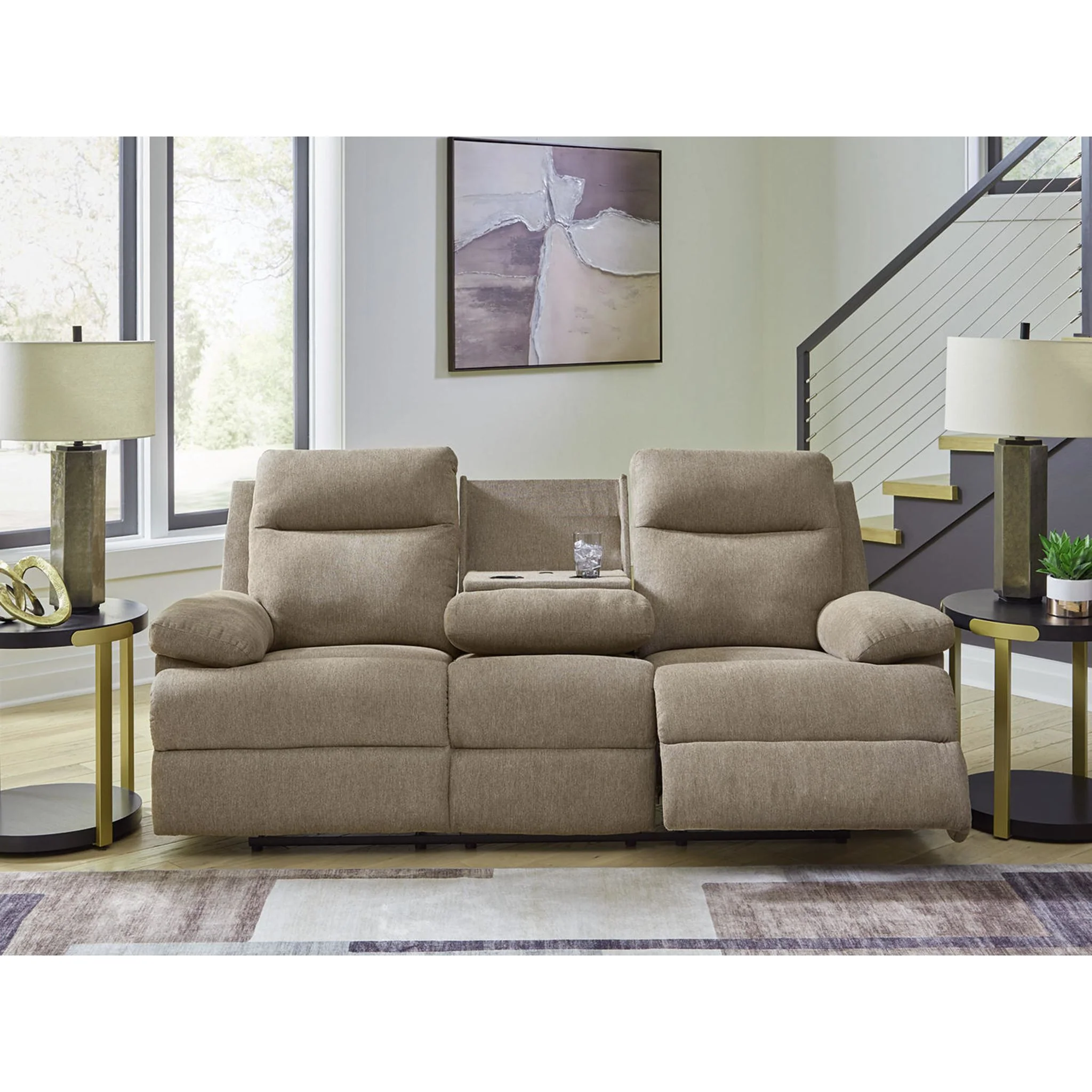 Tarrant Reclining Sofa with Drop Down Table - Image 19