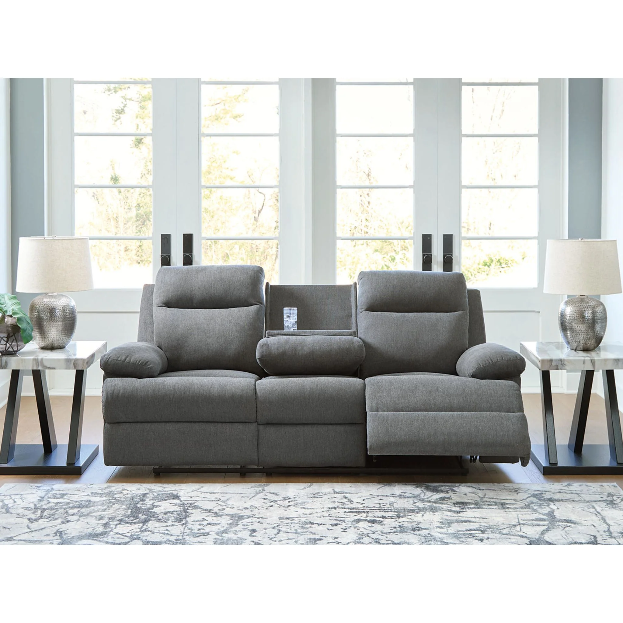 Tarrant Reclining Sofa with Drop Down Table - Image 7