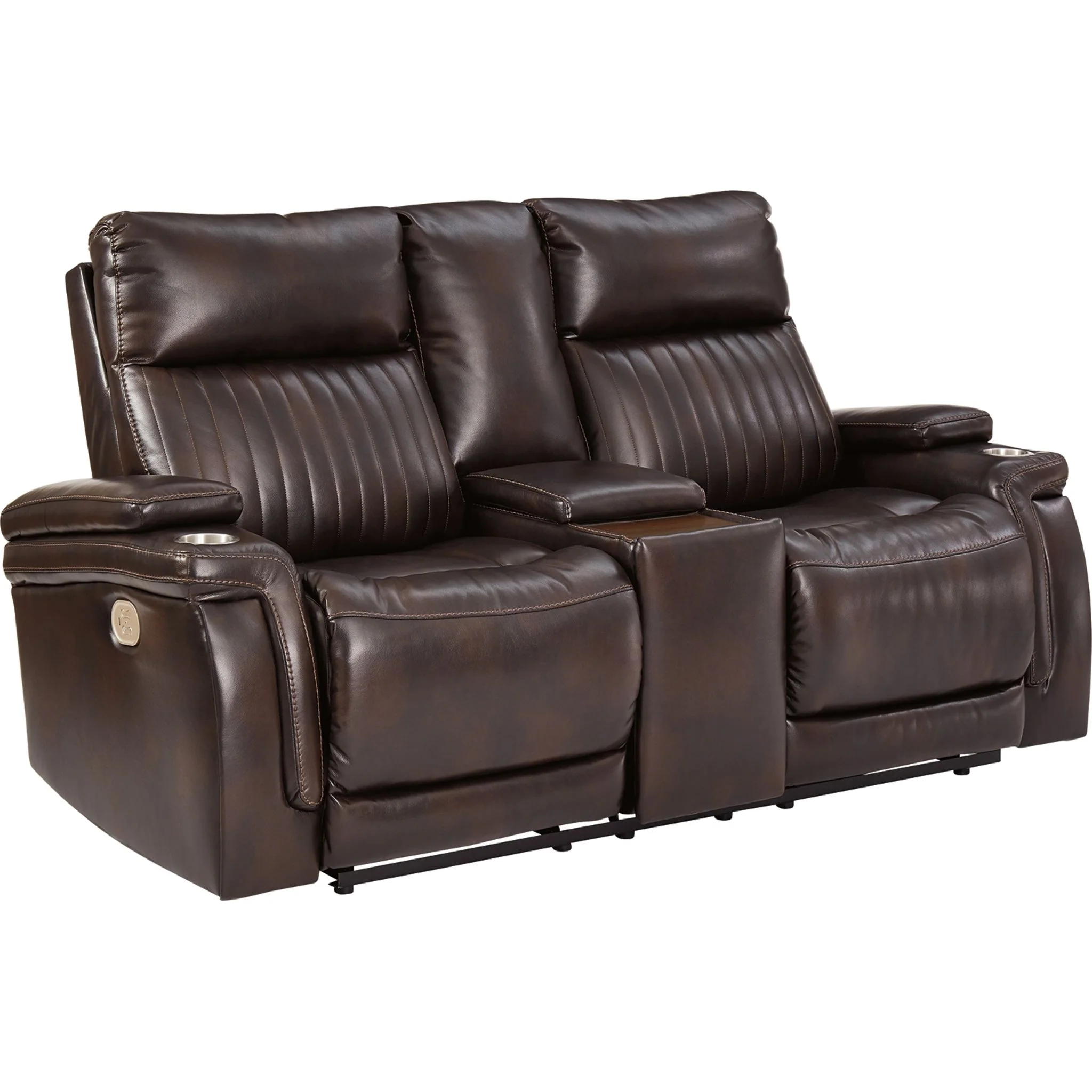 Team Time Power Reclining Loveseat with Console and Adj Head - Image 6