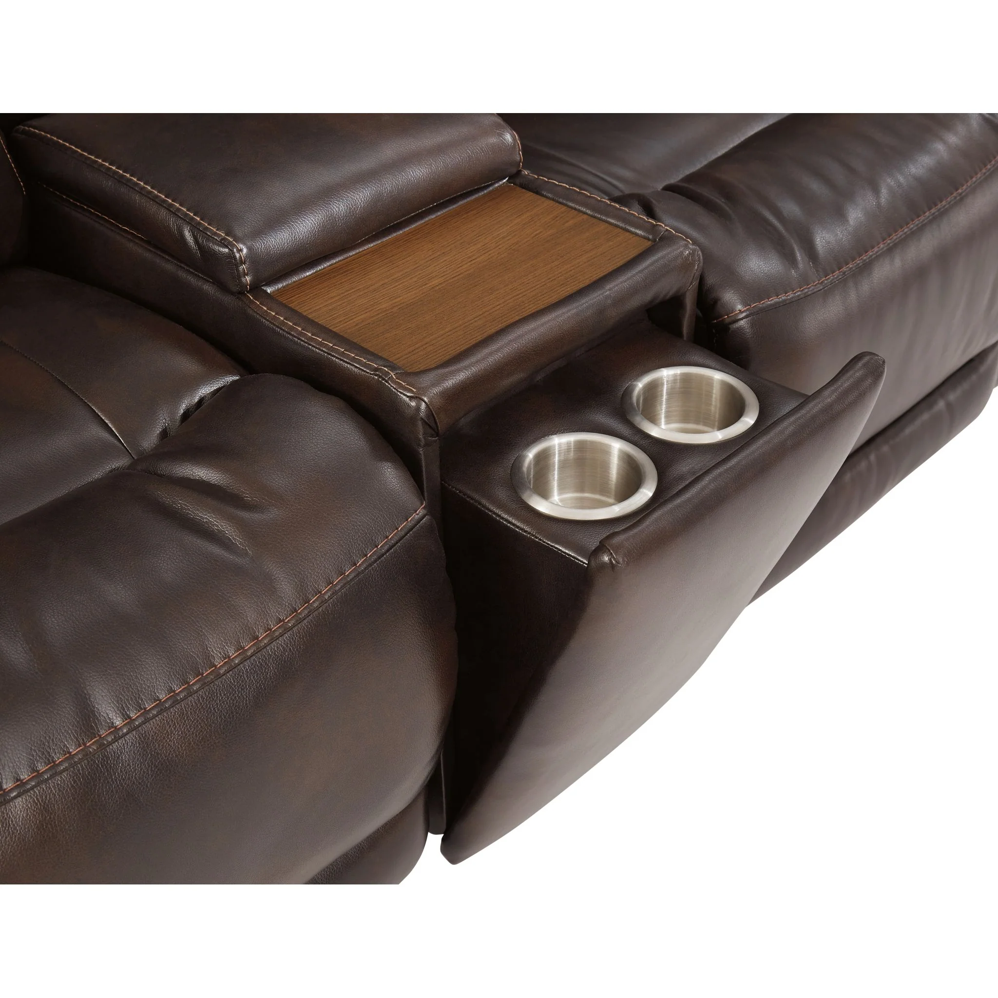 Team Time Power Reclining Loveseat with Console and Adj Head - Image 7