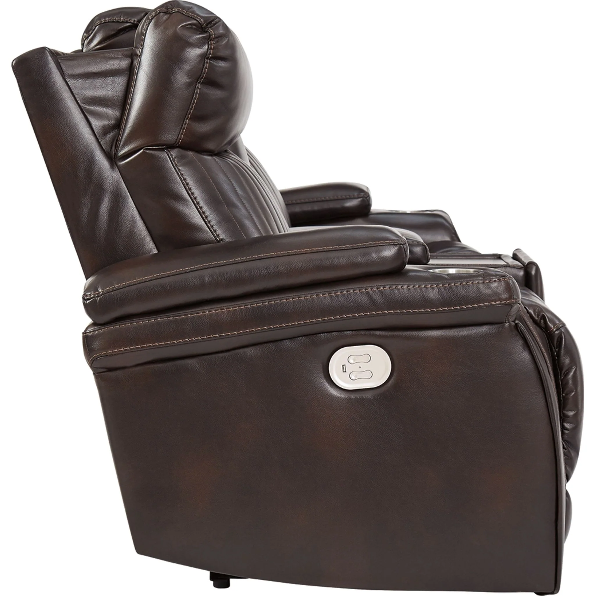 Team Time Power Reclining Loveseat with Console and Adj Head - Image 8