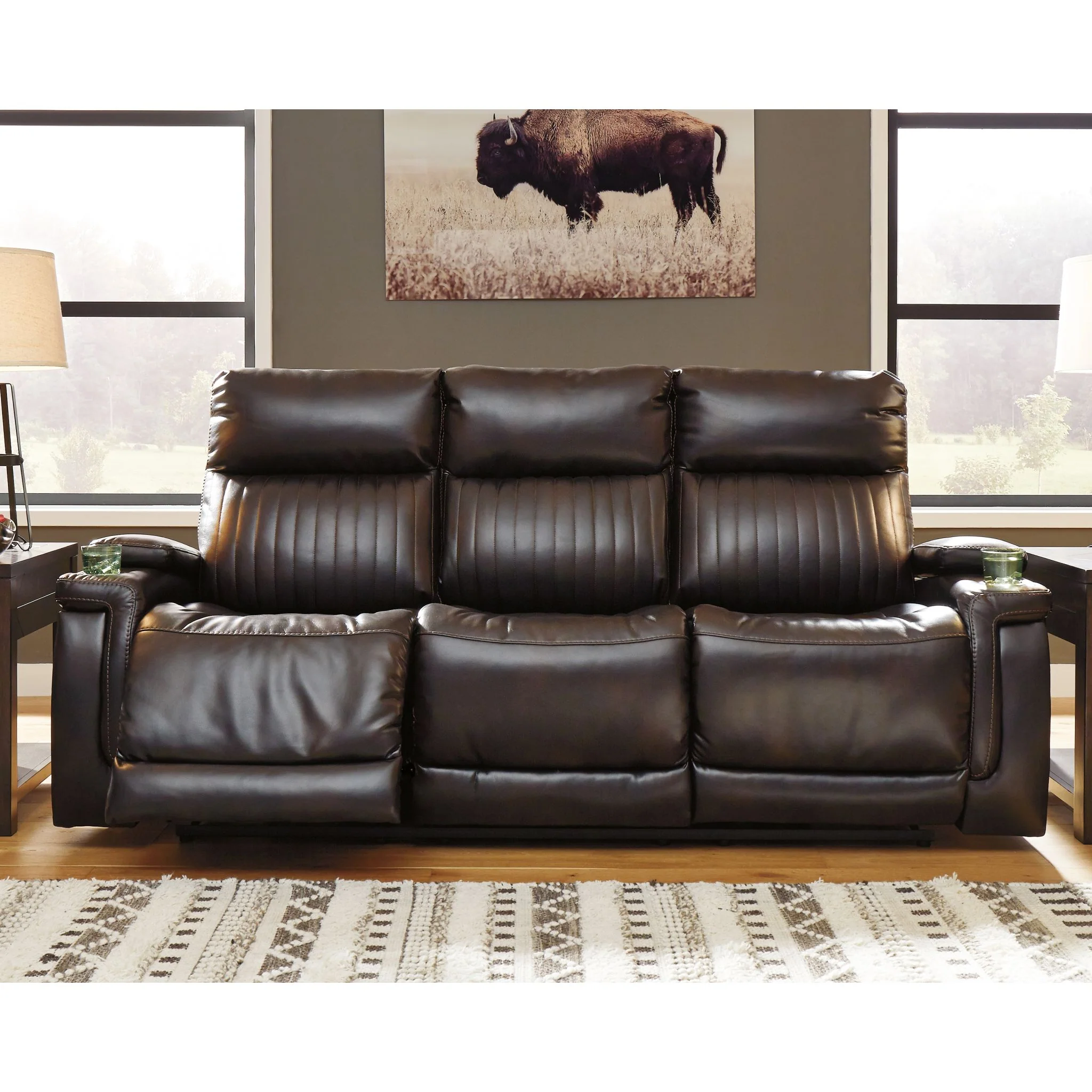 Team Time Power Reclining Sofa with Adjustable Headrest - Image 3