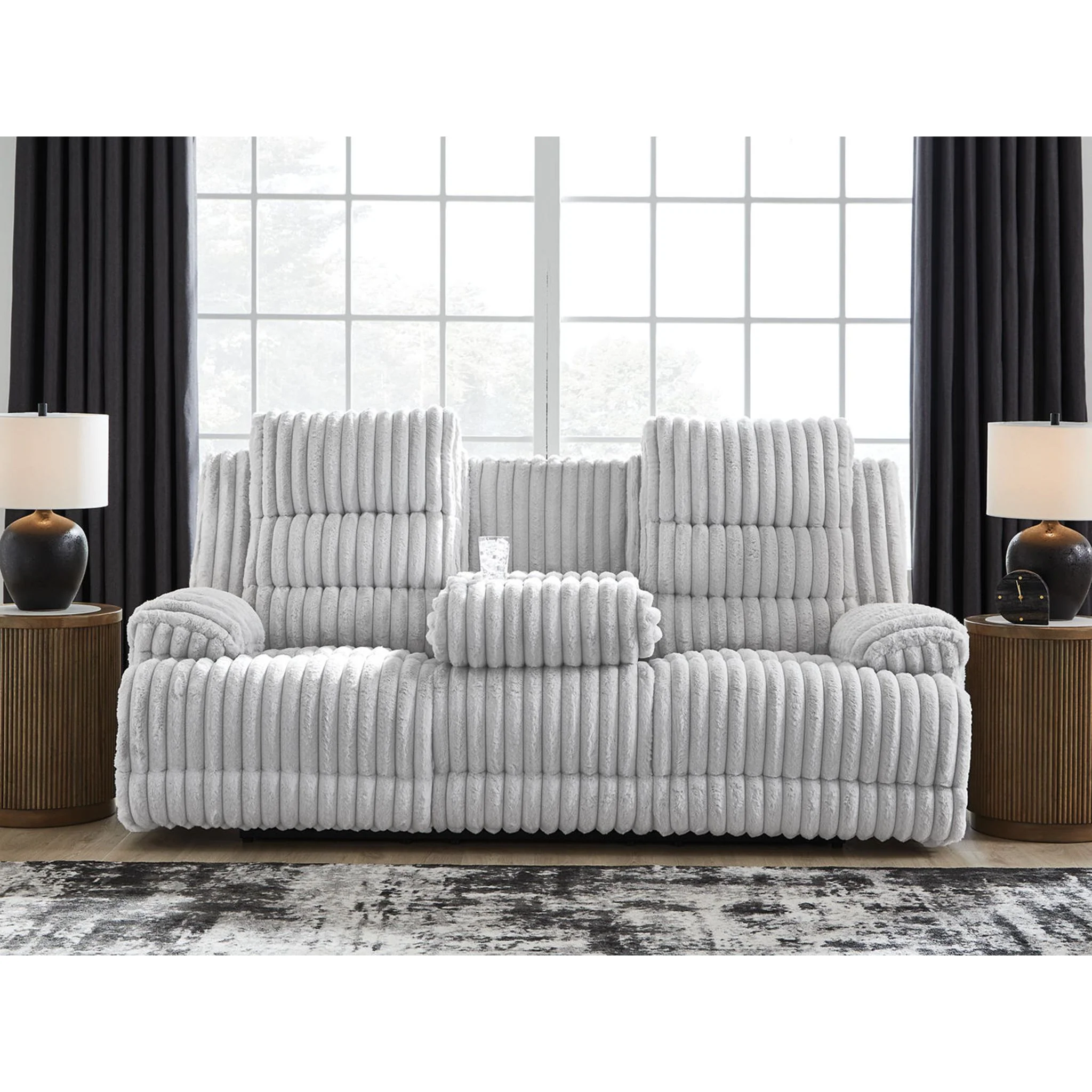 Technique Power Reclining Sofa with Drop Down Table - Image 7
