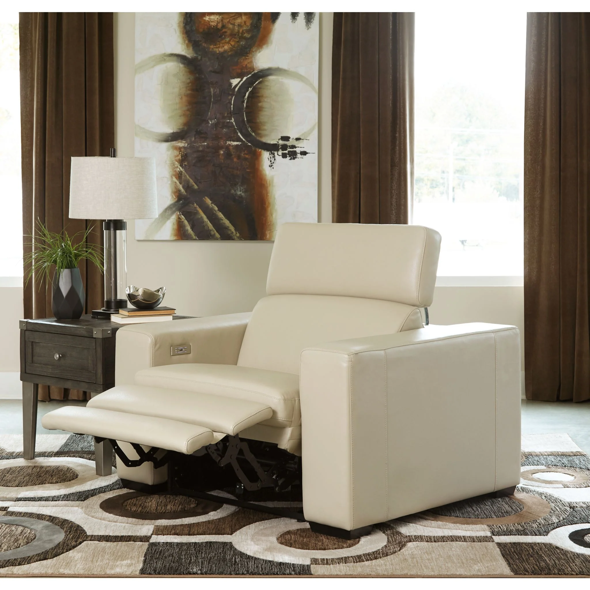 Texline Power Recliner with Adjustable Headrest - Image 13