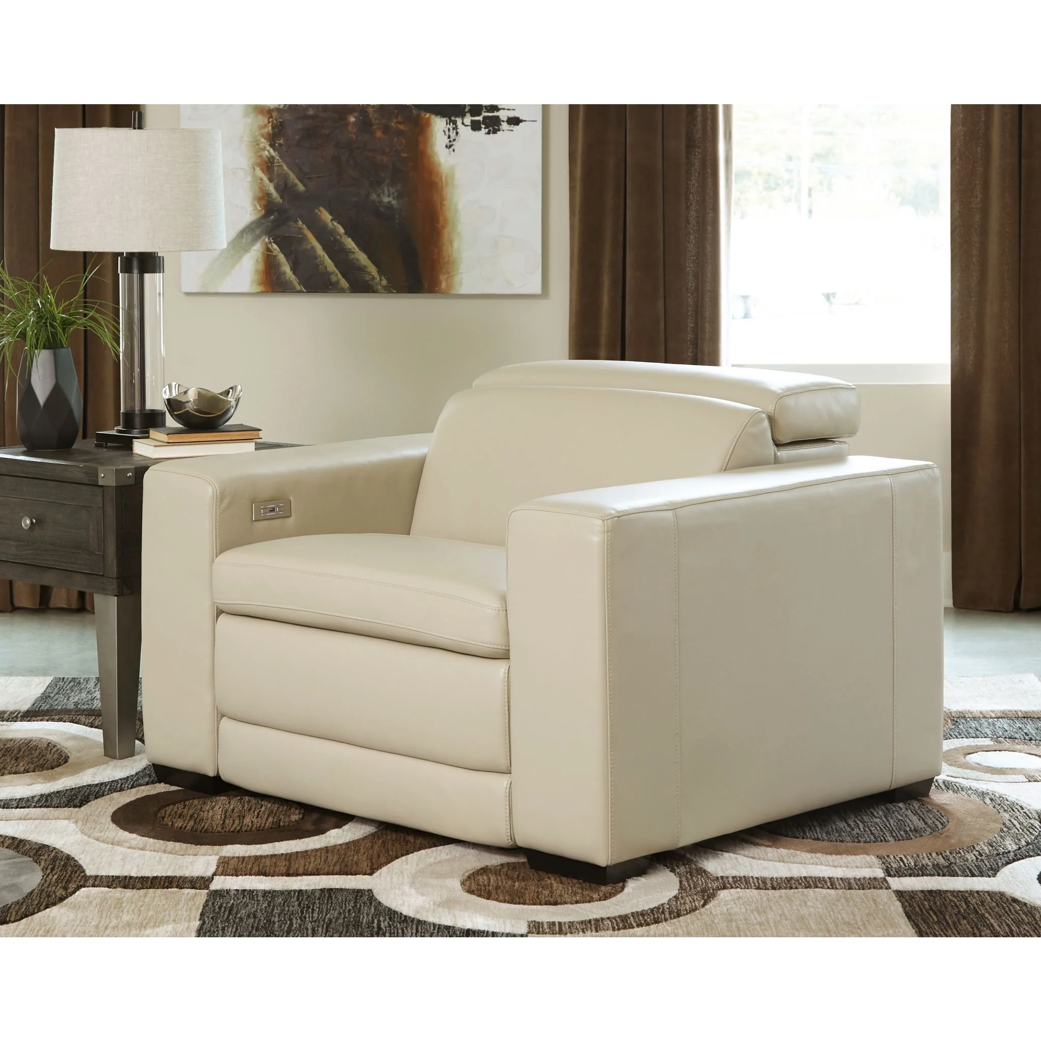 Texline Power Recliner with Adjustable Headrest - Image 2