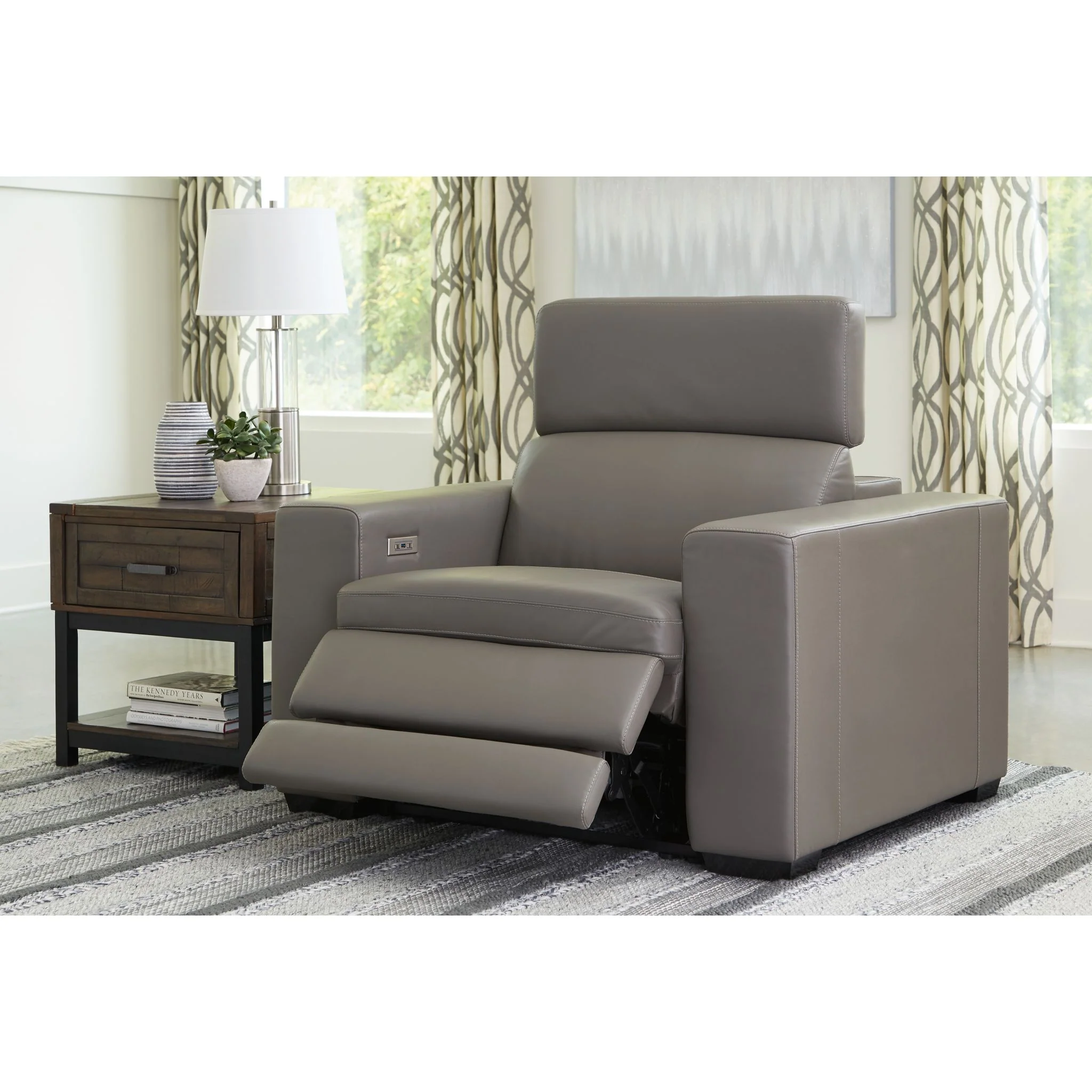 Texline Power Recliner with Adjustable Headrest - Image 12