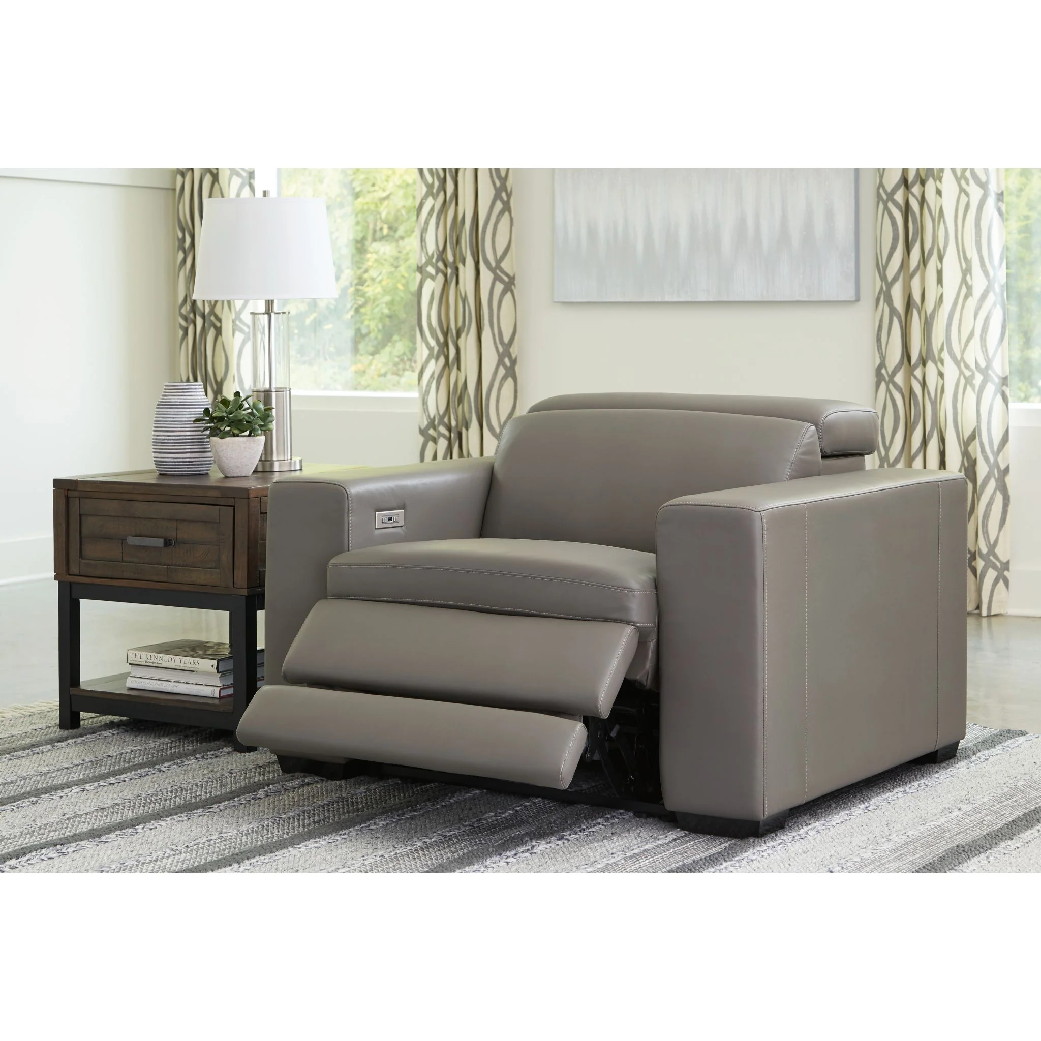Texline Power Recliner with Adjustable Headrest - Image 13