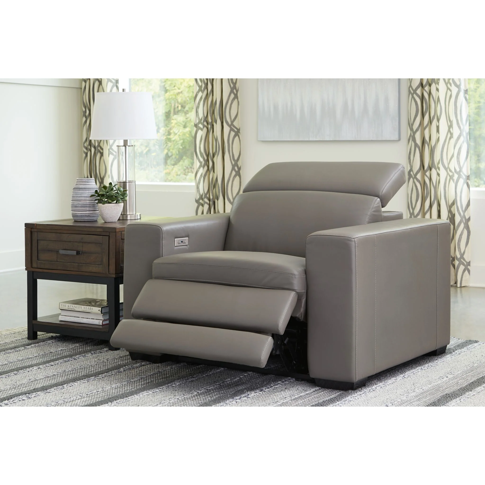 Texline Power Recliner with Adjustable Headrest - Image 14