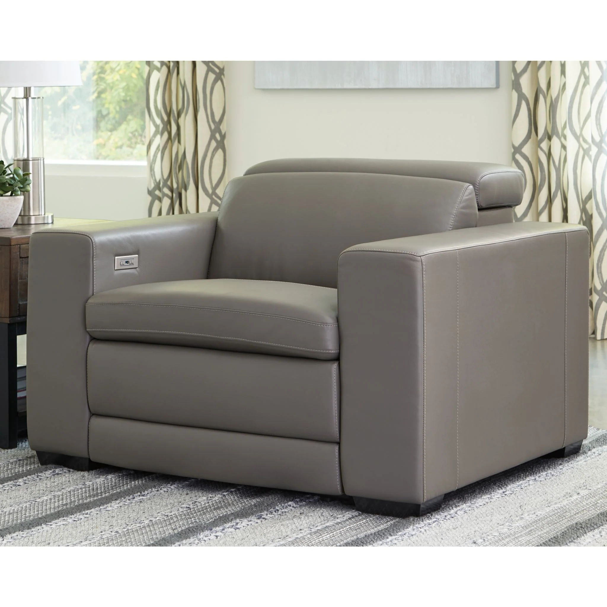 Texline Power Recliner with Adjustable Headrest - Image 2