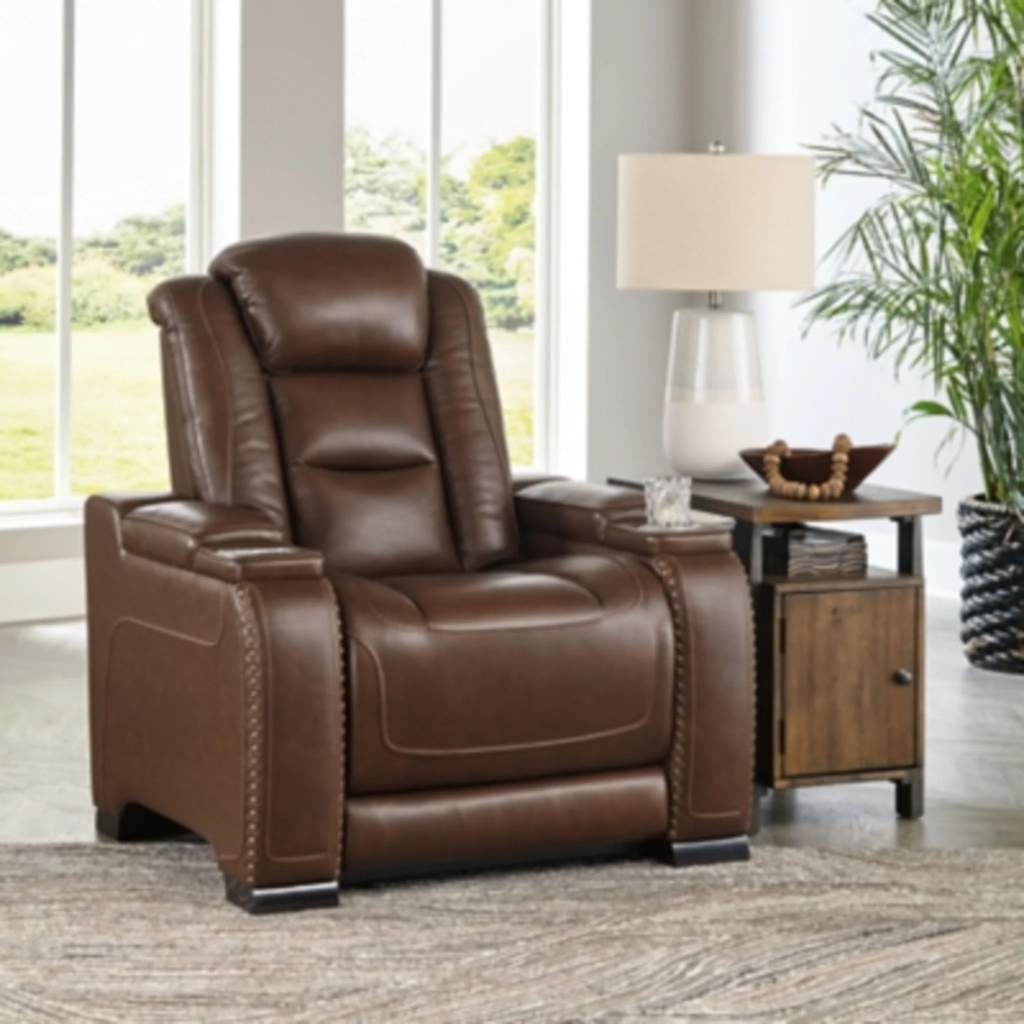 The Man-Den Power Recliner with Adjustable Headrest - Image 2