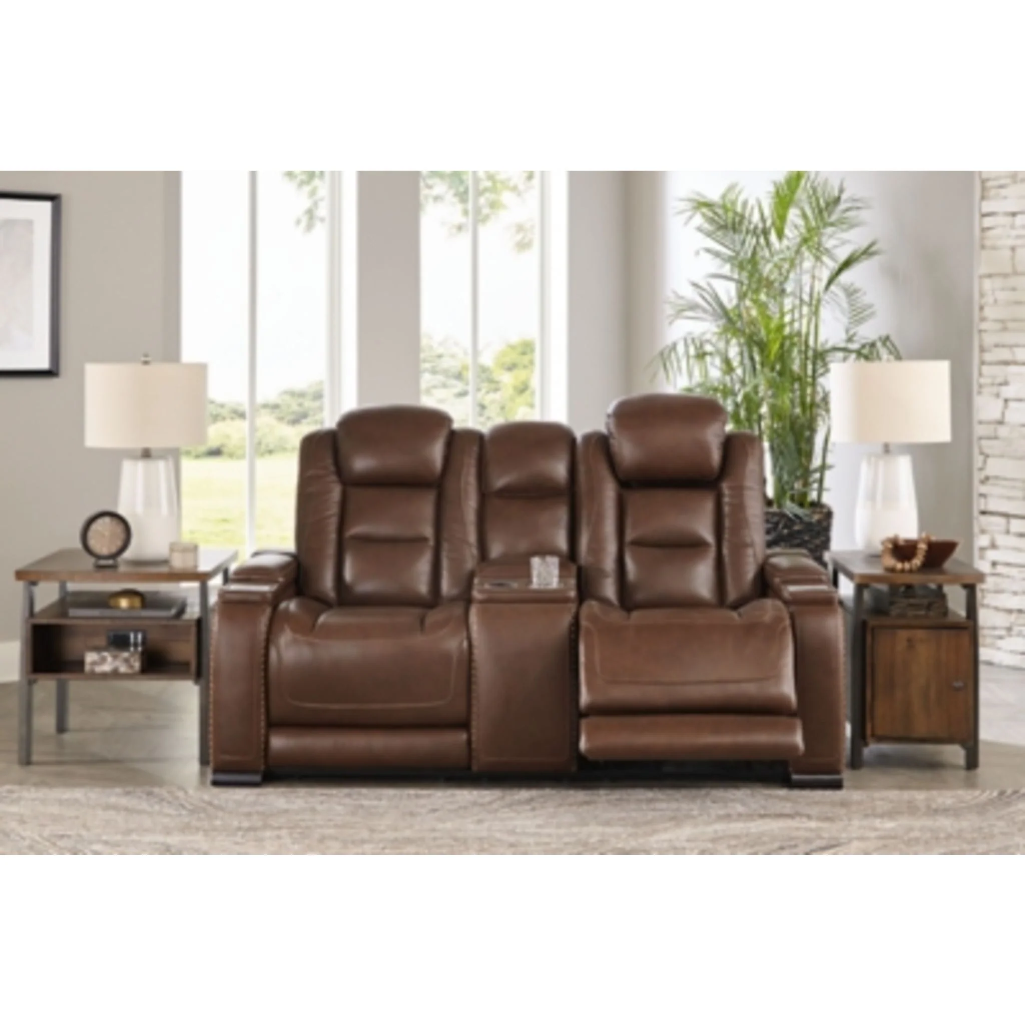 The Man-Den PWR REC Loveseat/CON/ADJ HDRST - Image 7