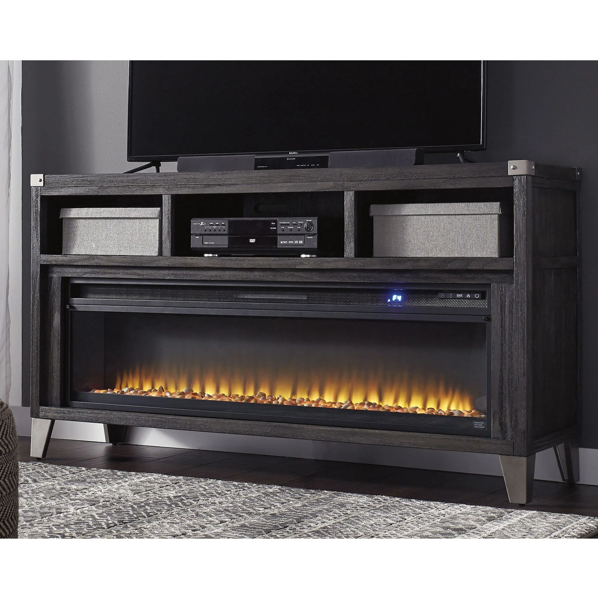 Todoe TV Stand with Fireplace - Image 6