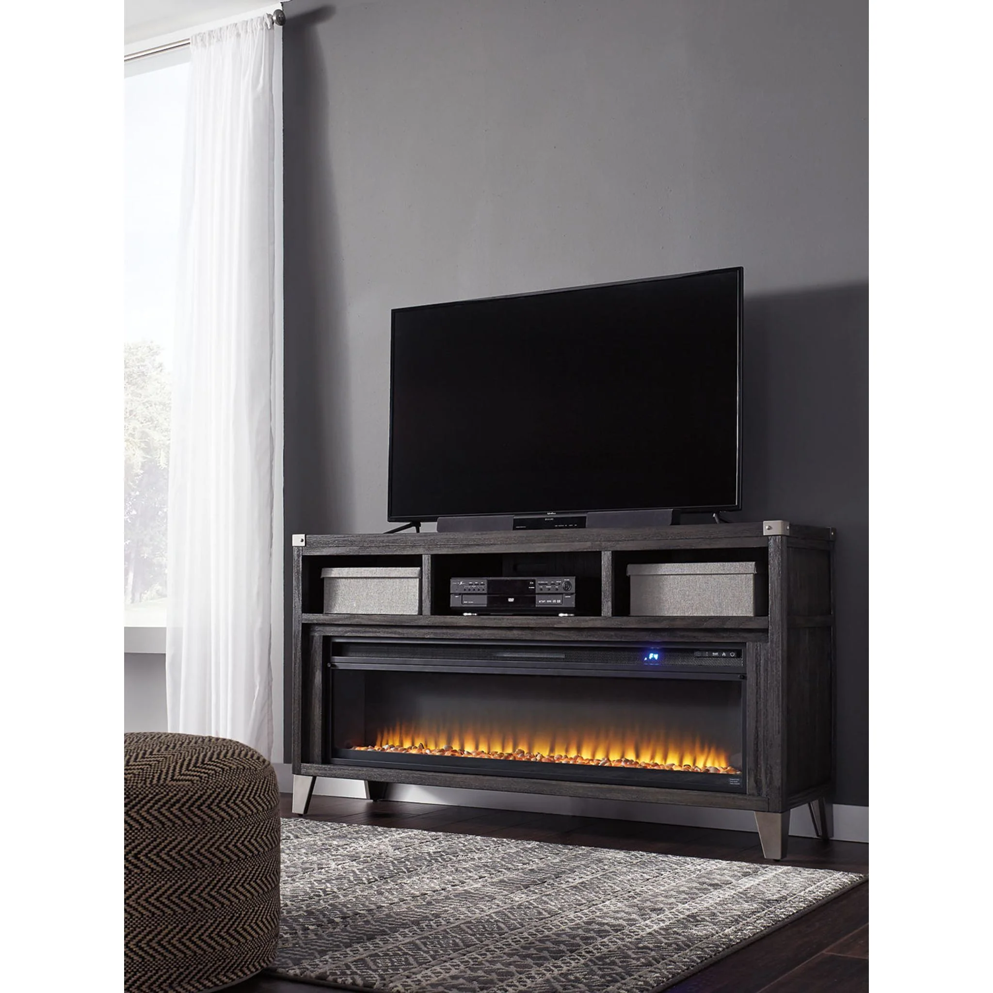 Todoe TV Stand with Fireplace - Image 8