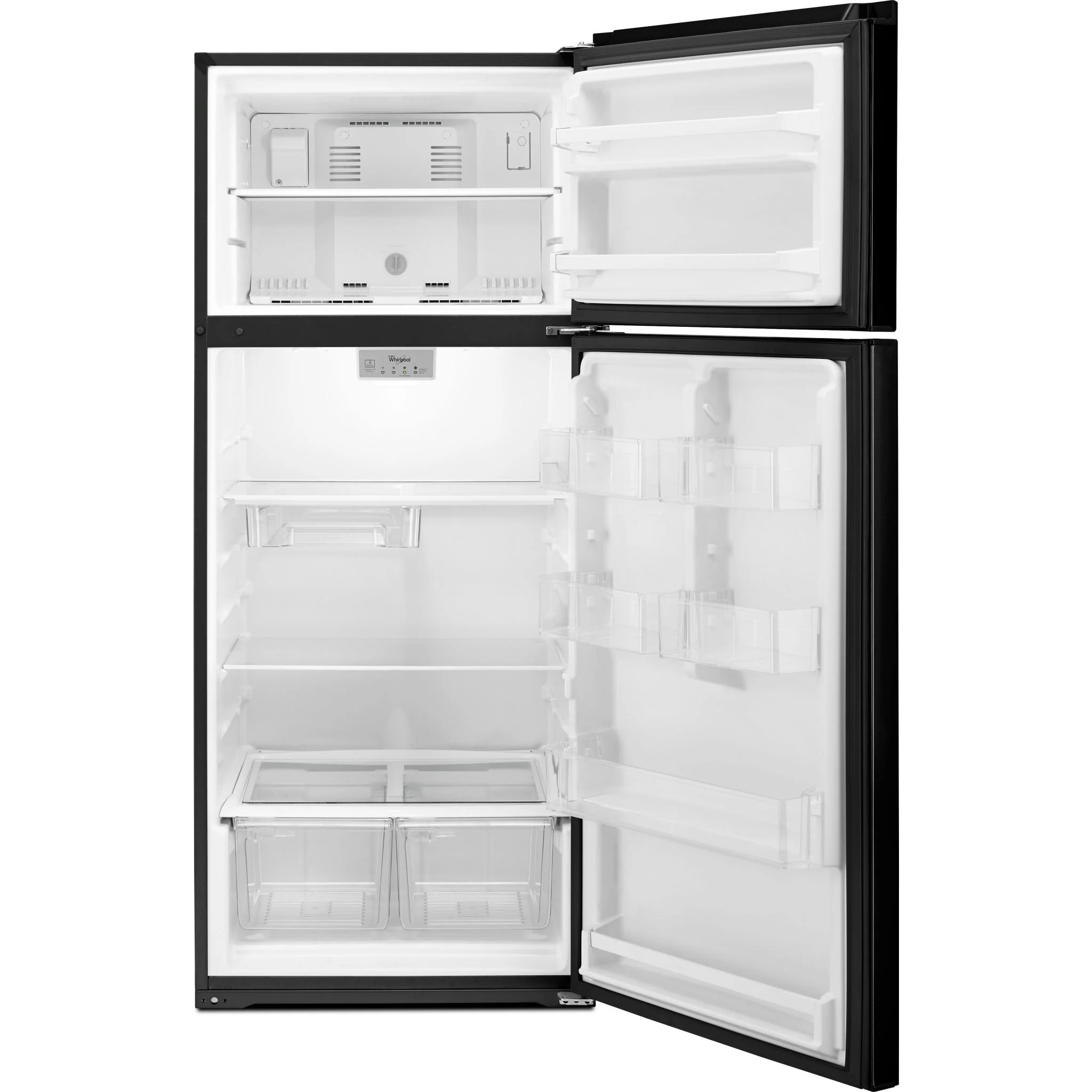 Whirlpool 28-inch Wide Refrigerator Compatible With The EZ Connect Icemaker Kit 18 Cu. Ft. -Black (WRT518SZFB) - Image 3