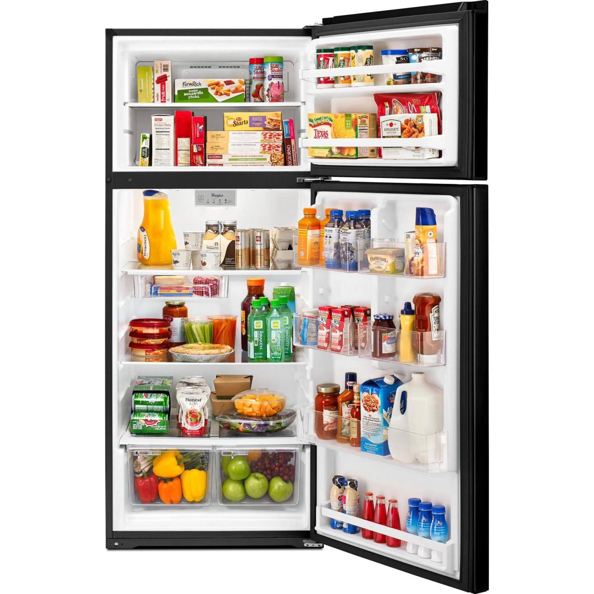 Whirlpool 28-inch Wide Refrigerator Compatible With The EZ Connect Icemaker Kit 18 Cu. Ft. -Black (WRT518SZFB) - Image 8