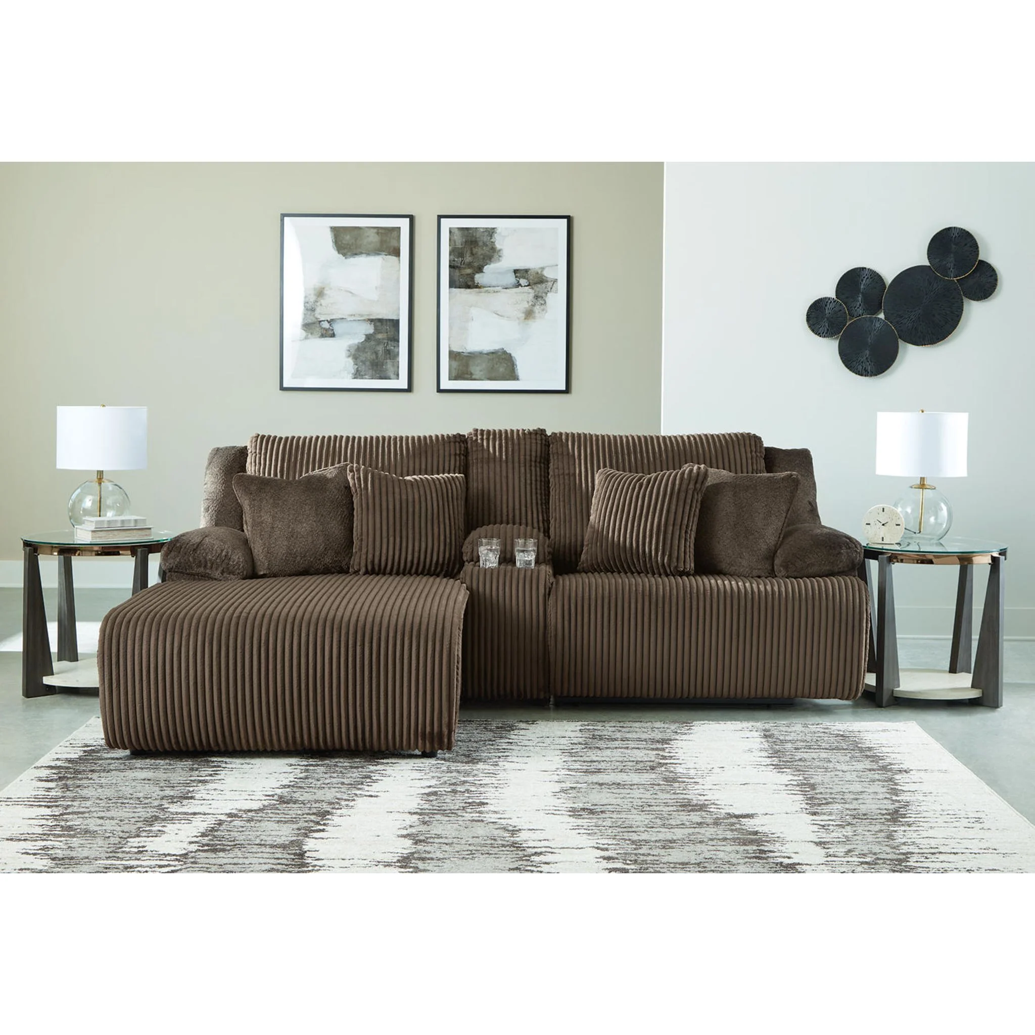 Top Tier 3 Piece Reclining Sectional with Chaise - Image 10