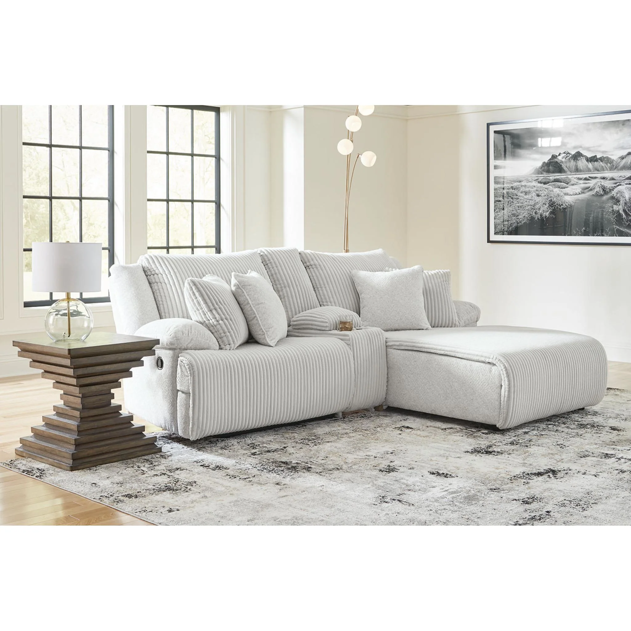 Top Tier 3 Piece Reclining Sectional with Chaise - Image 17