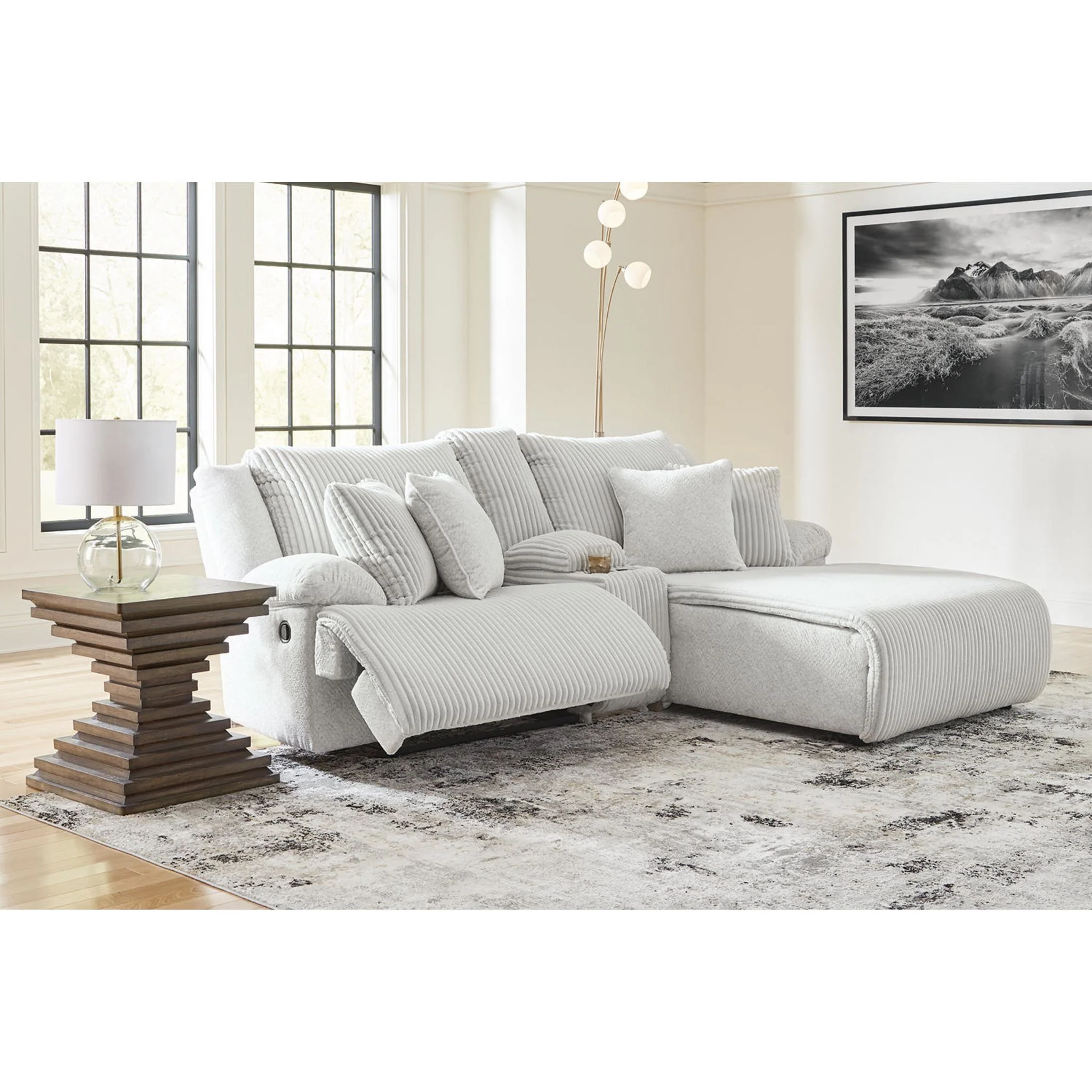 Top Tier 3 Piece Reclining Sectional with Chaise - Image 21