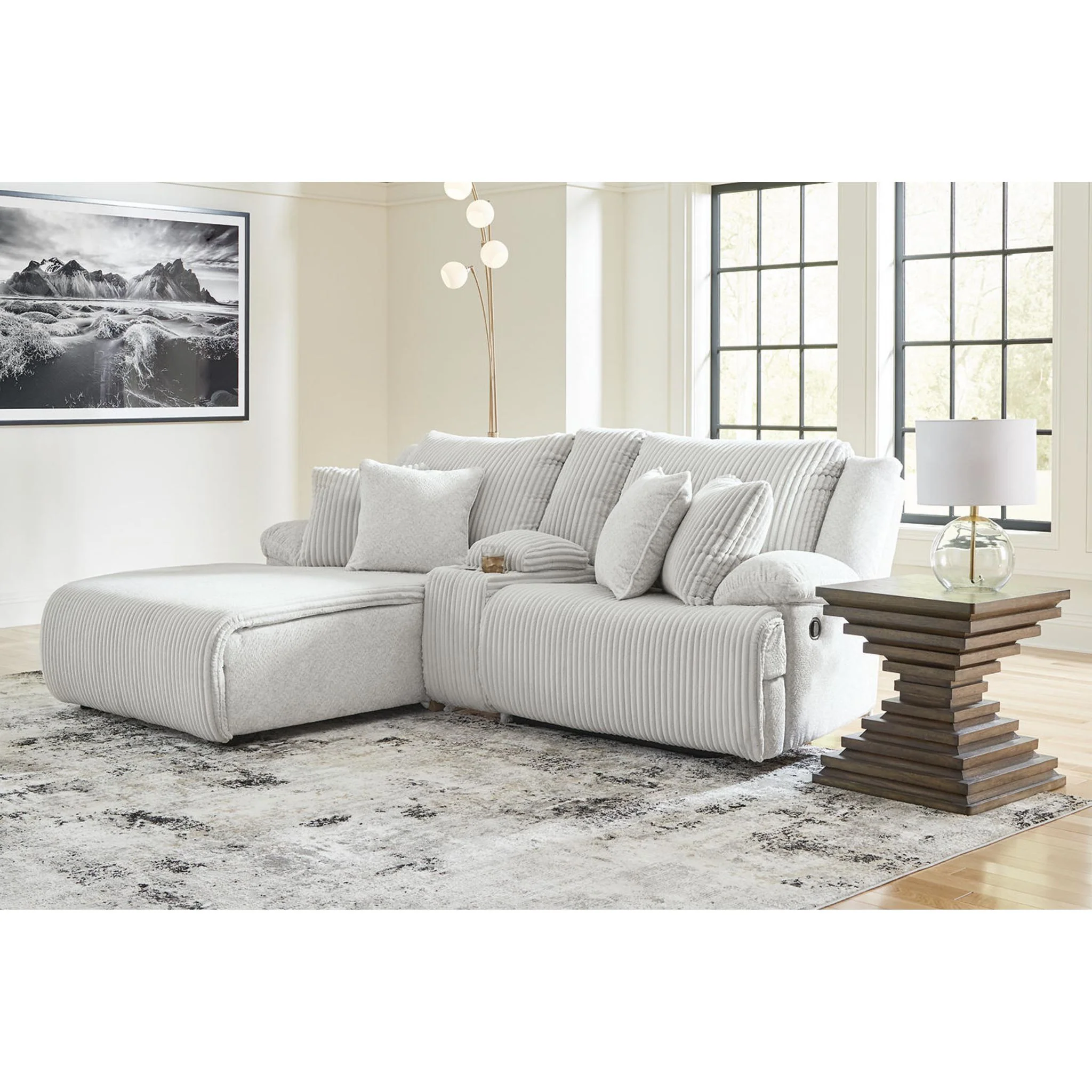 Top Tier 3 Piece Reclining Sectional with Chaise - Image 25