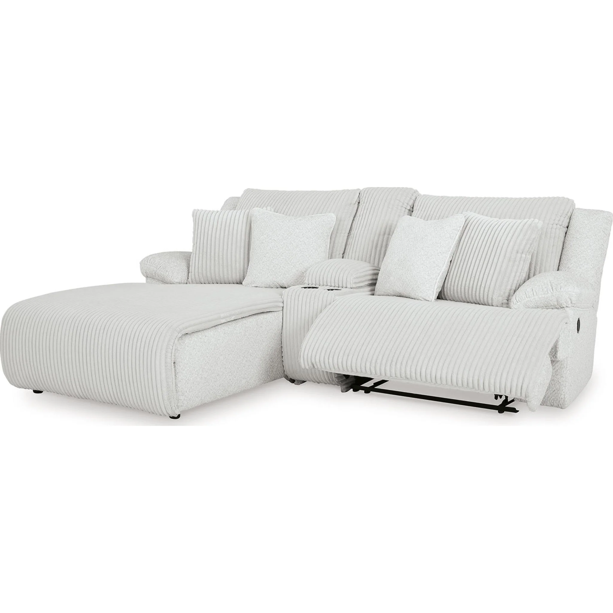Top Tier 3 Piece Reclining Sectional with Chaise - Image 28