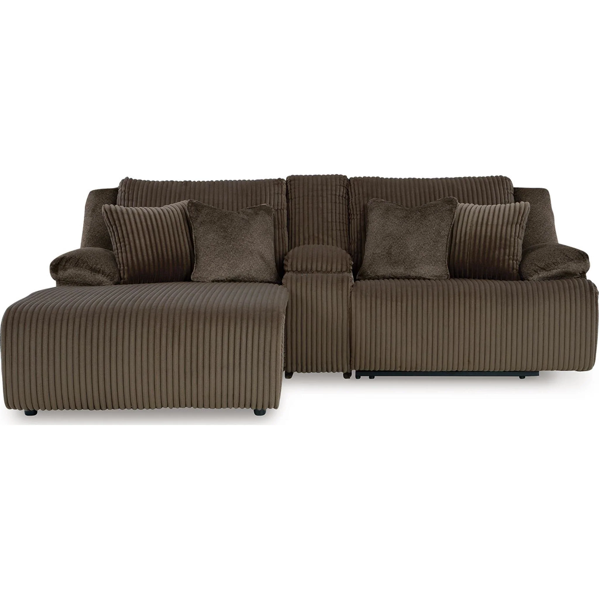 Top Tier 3 Piece Reclining Sectional with Chaise - Image 9