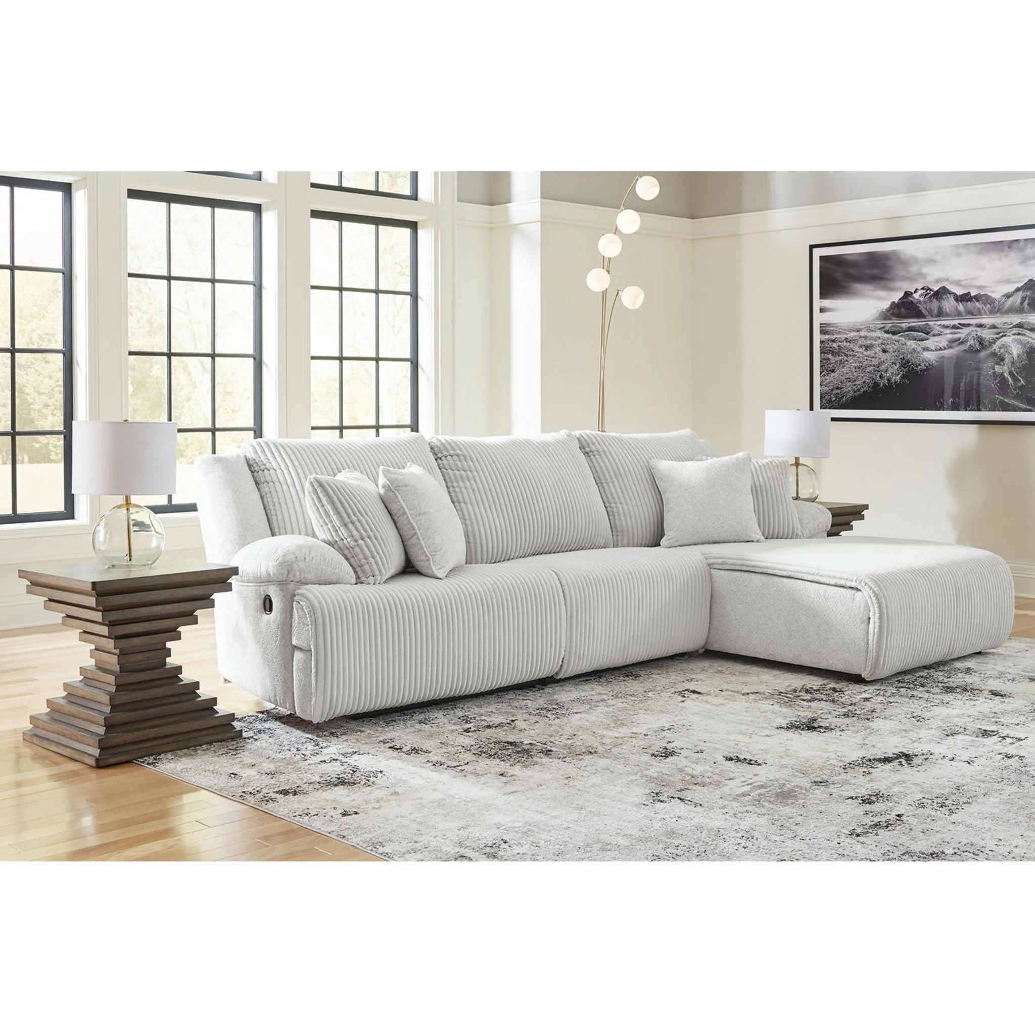 Top Tier 3 Piece Reclining Sectional with Chaise - Image 14
