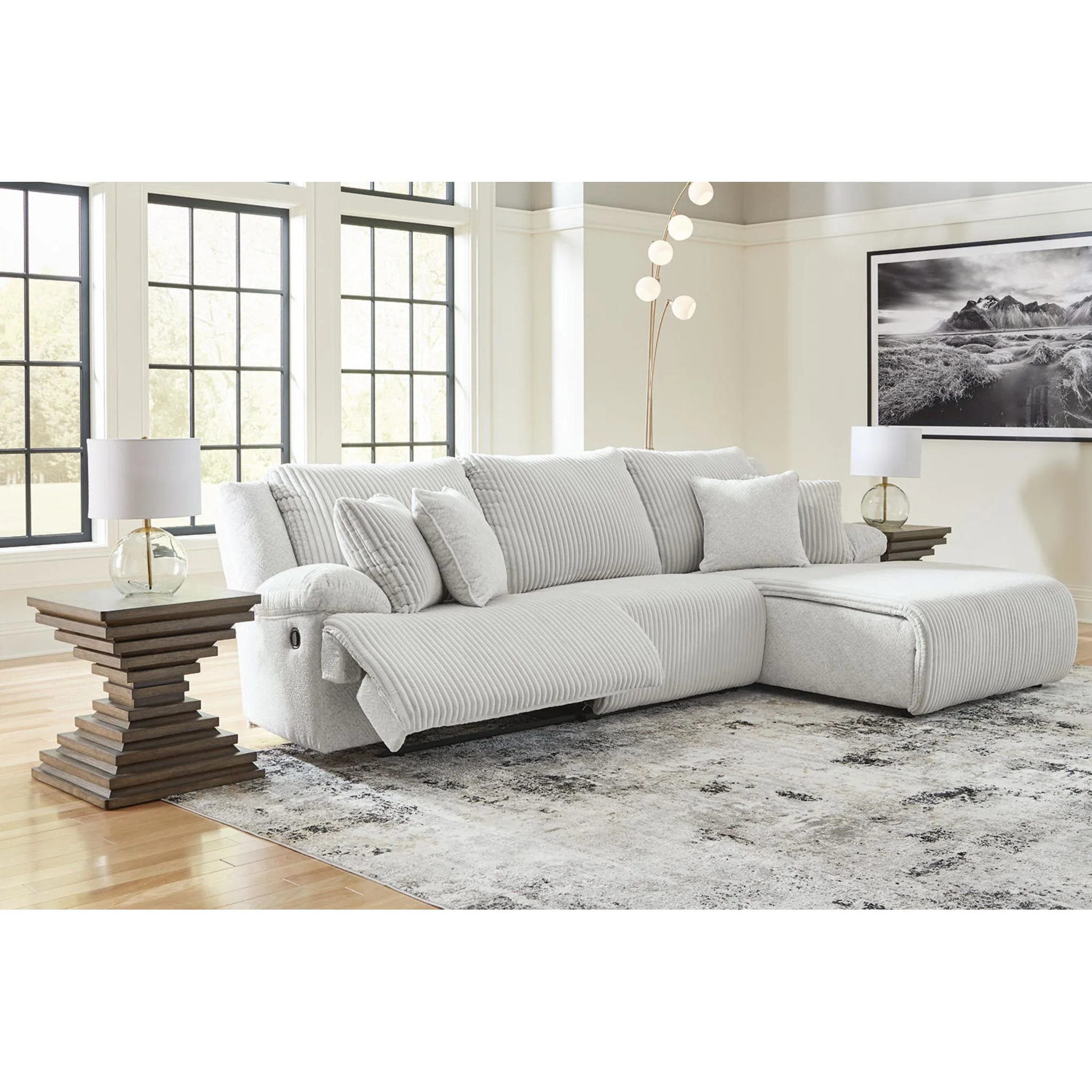 Top Tier 3 Piece Reclining Sectional with Chaise - Image 17