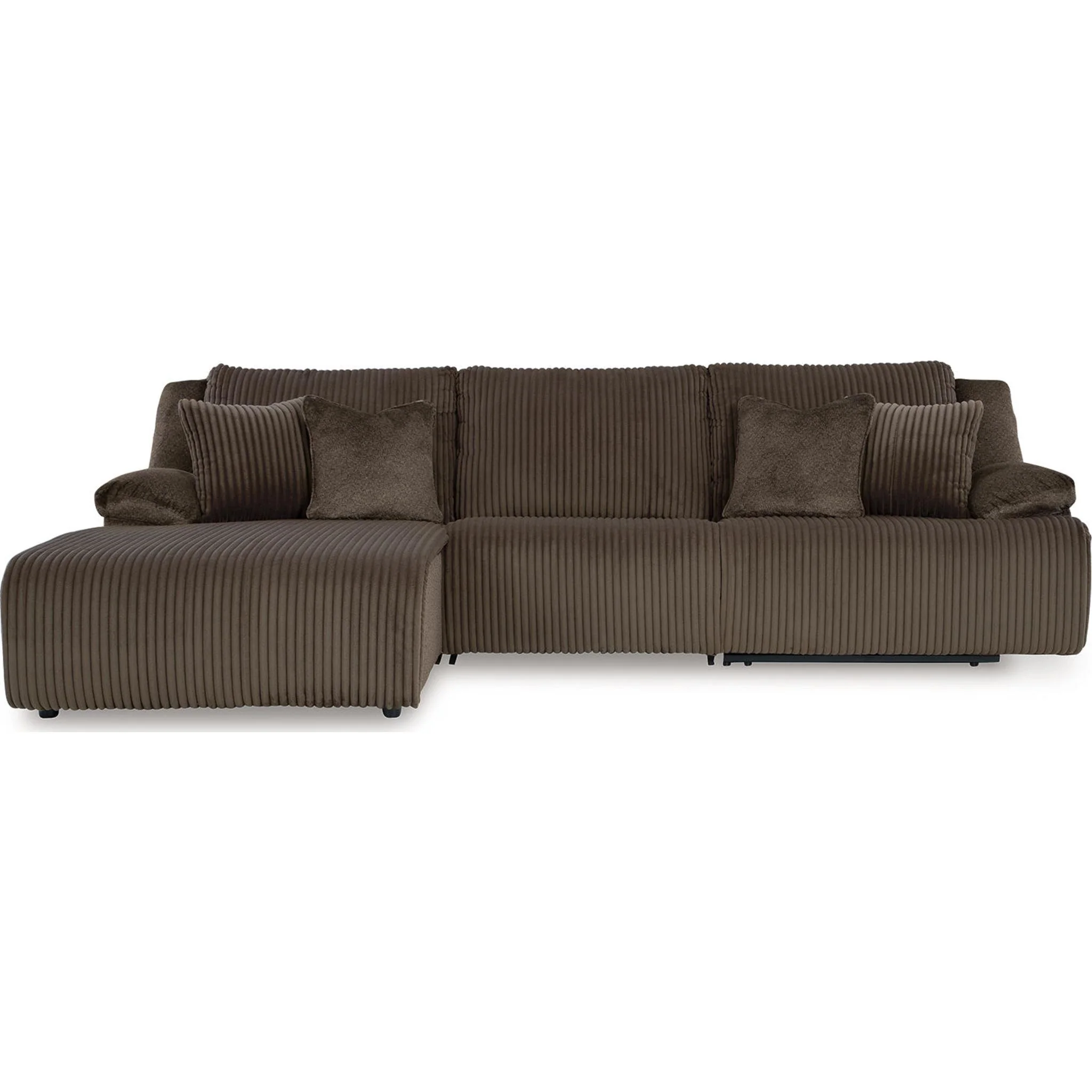 Top Tier 3 Piece Reclining Sectional with Chaise - Image 21