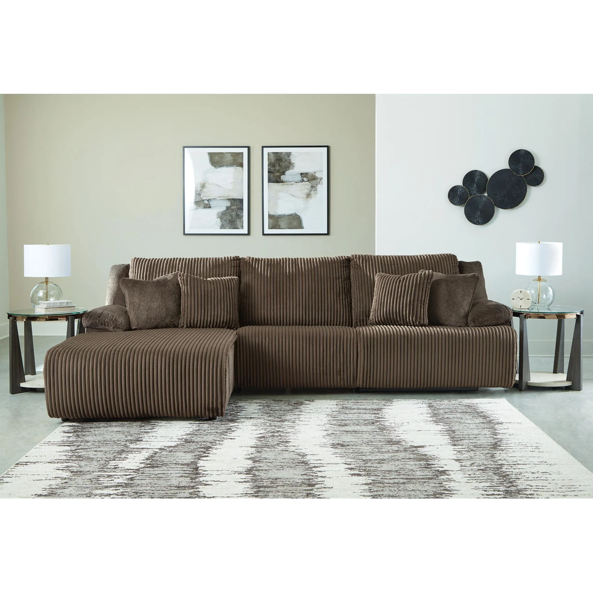 Top Tier 3 Piece Reclining Sectional with Chaise - Image 22