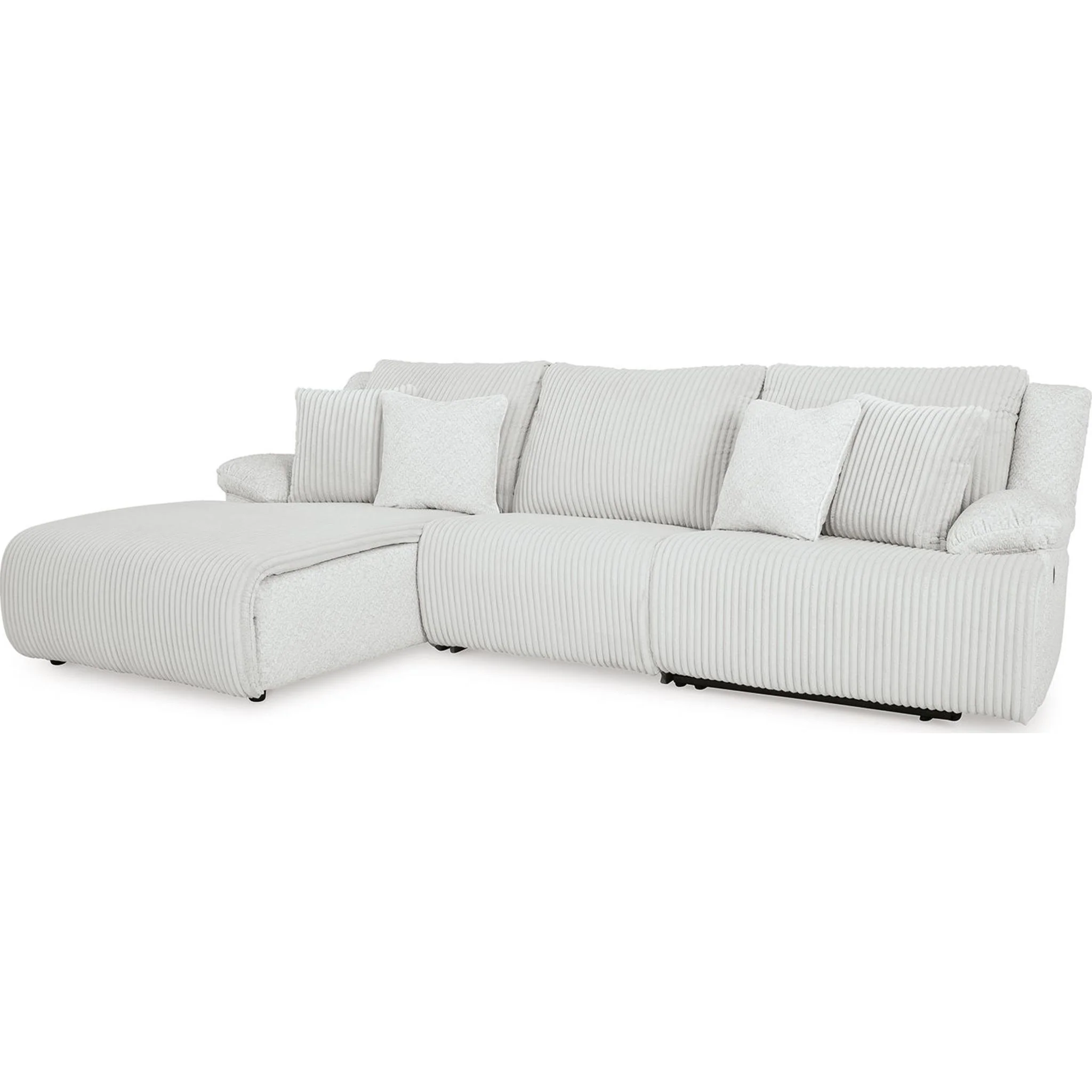 Top Tier 3 Piece Reclining Sectional with Chaise - Image 7
