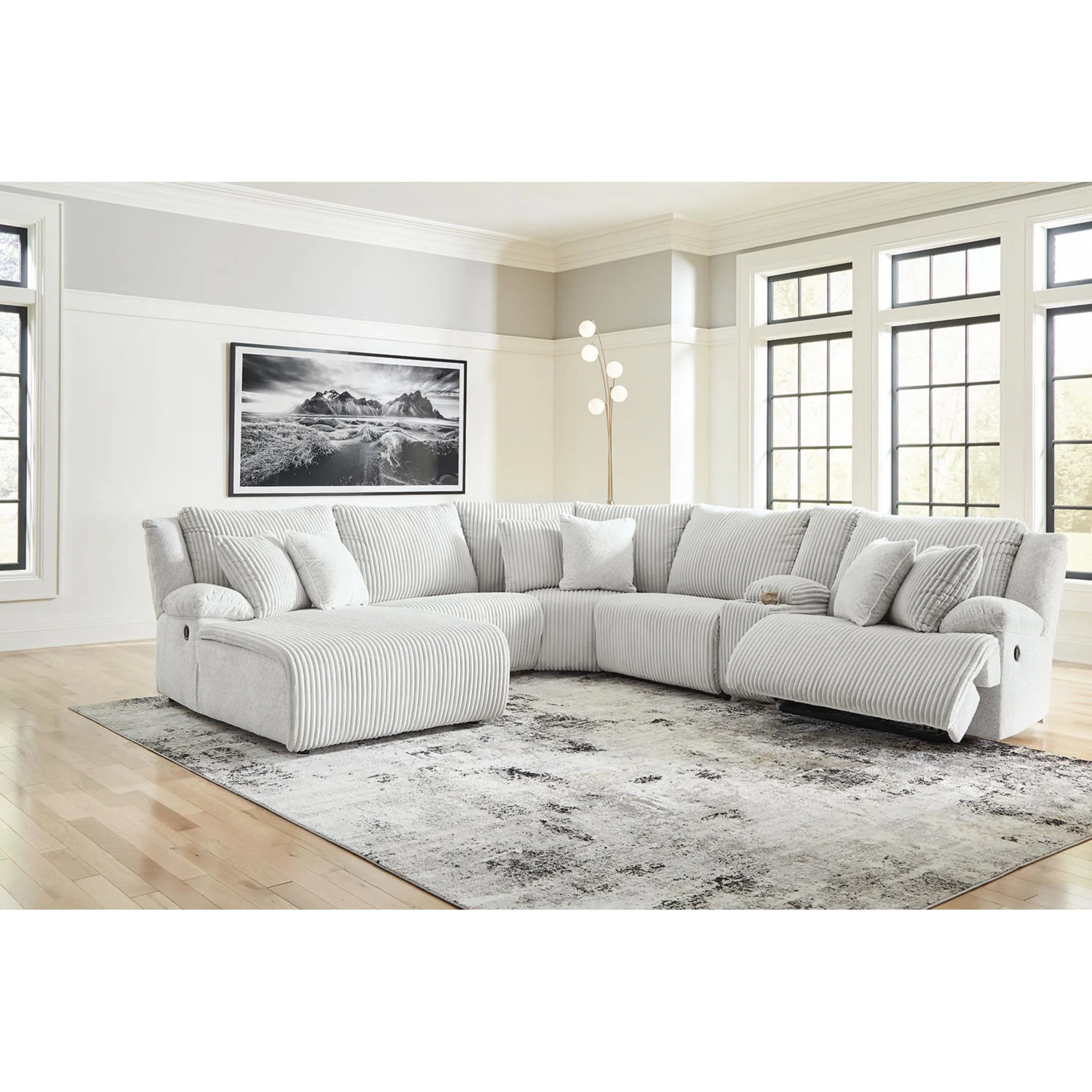 Top Tier 6 Piece Reclining Sectional - Image 10