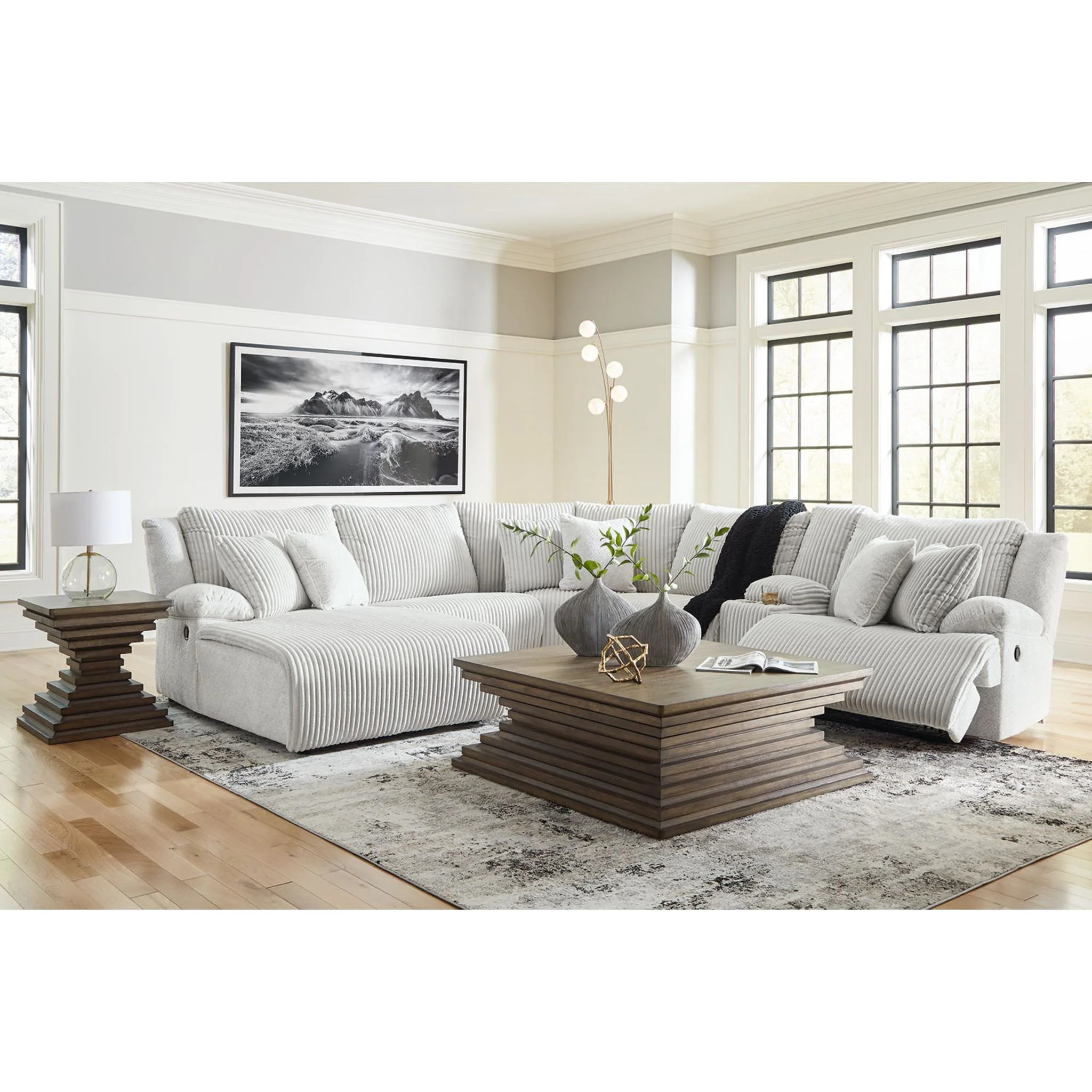 Top Tier 6 Piece Reclining Sectional - Image 14