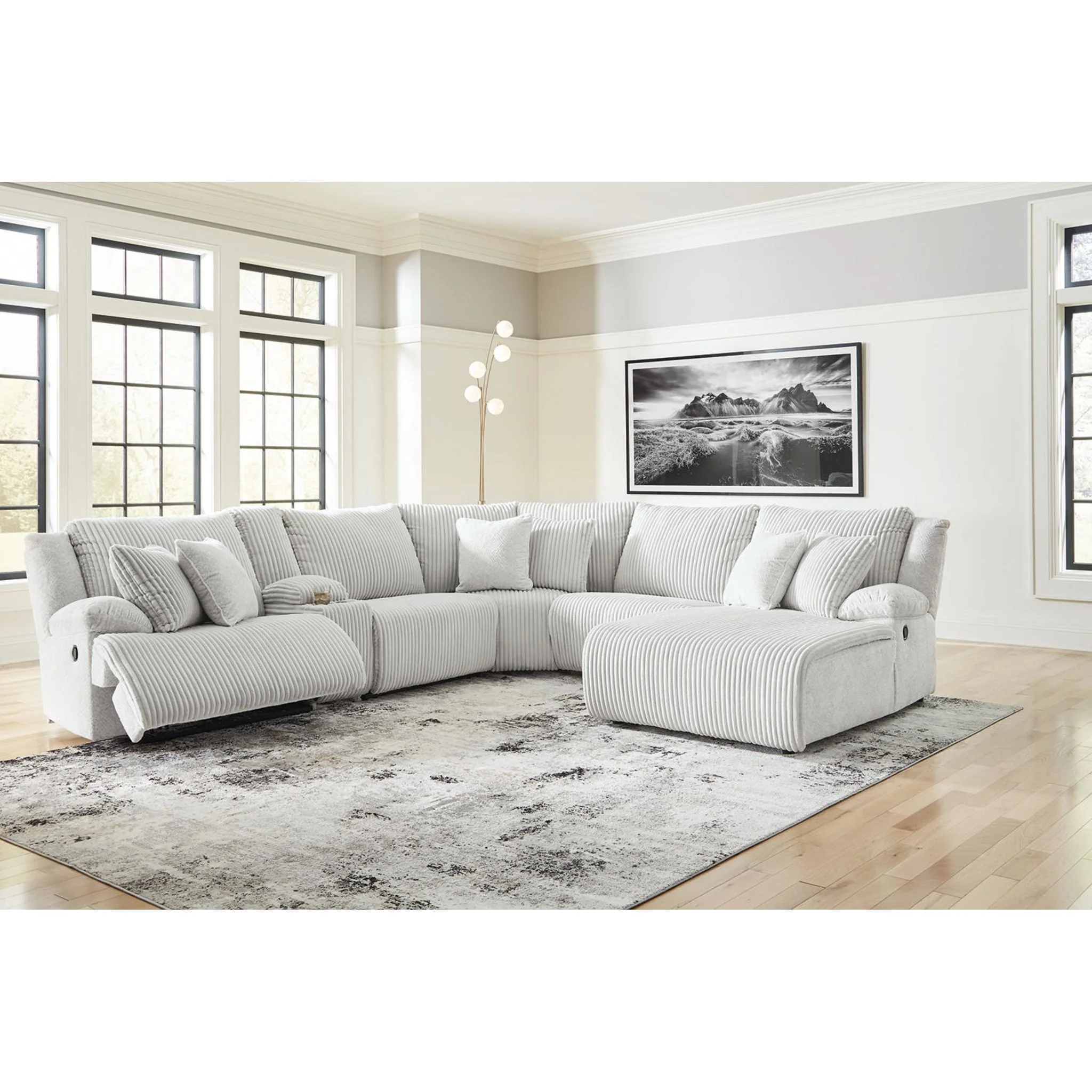 Top Tier 6 Piece Reclining Sectional - Image 2