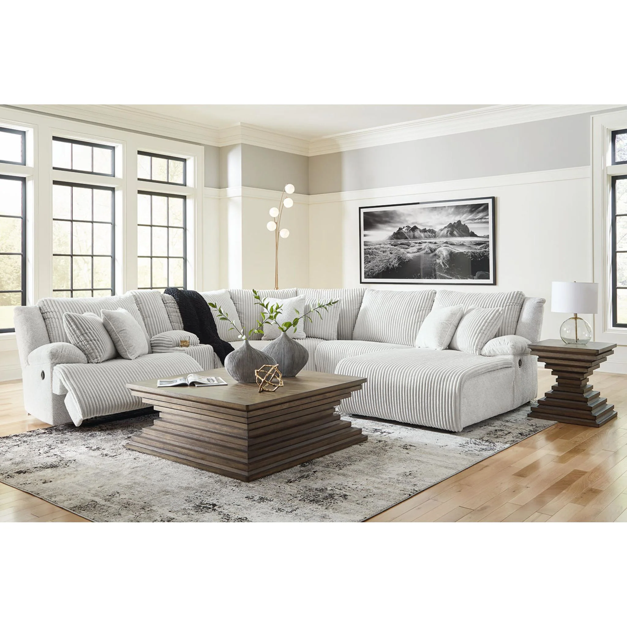 Top Tier 6 Piece Reclining Sectional - Image 6